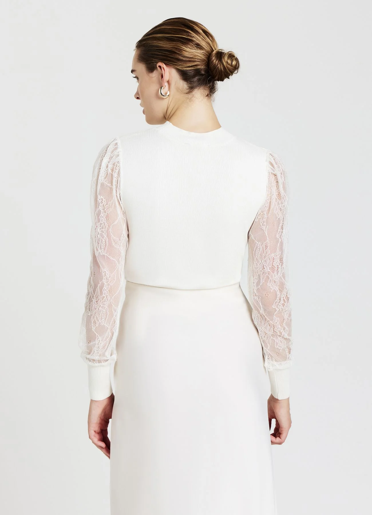 Maglia con maniche in pizzo - Image 3