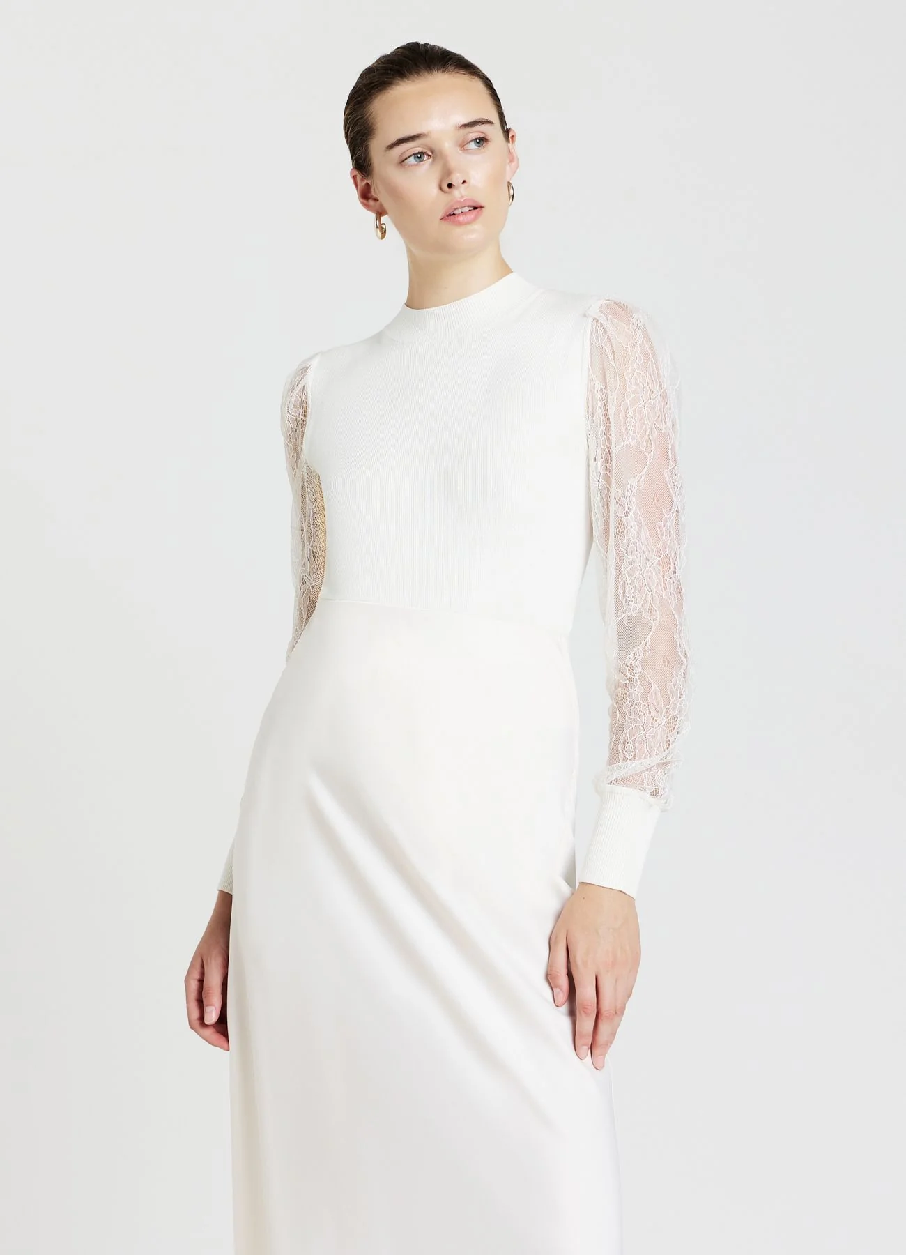 Maglia con maniche in pizzo - Image 7