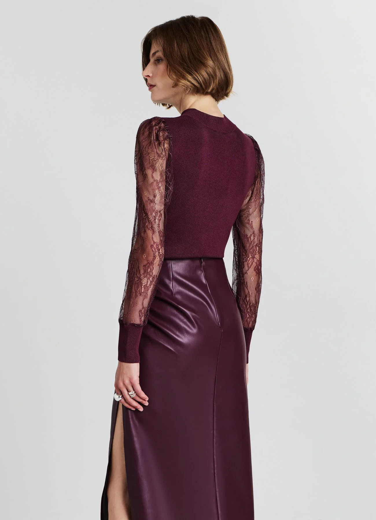 Maglia con maniche in pizzo - Image 2