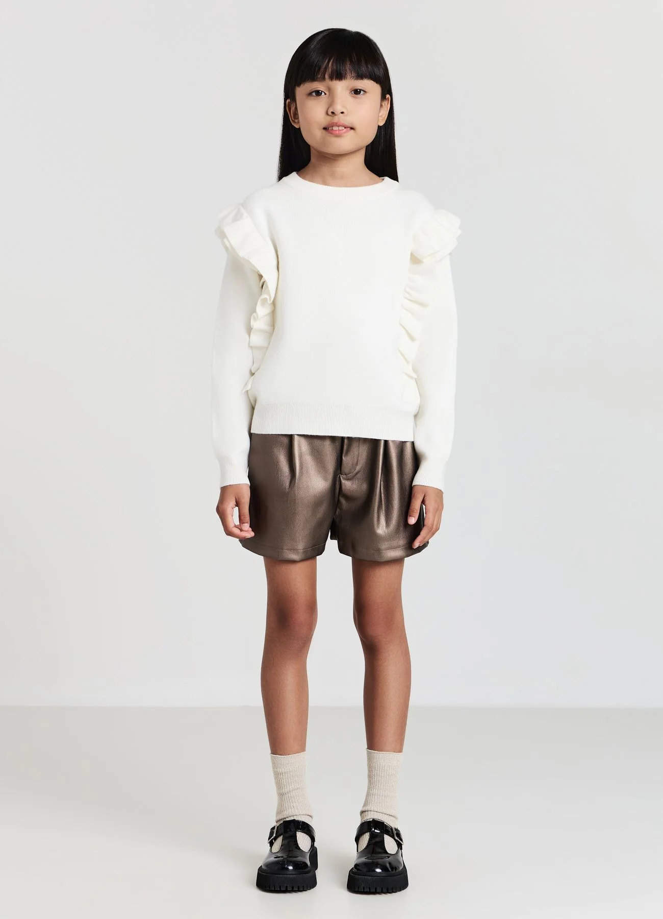 Maglia con rouches