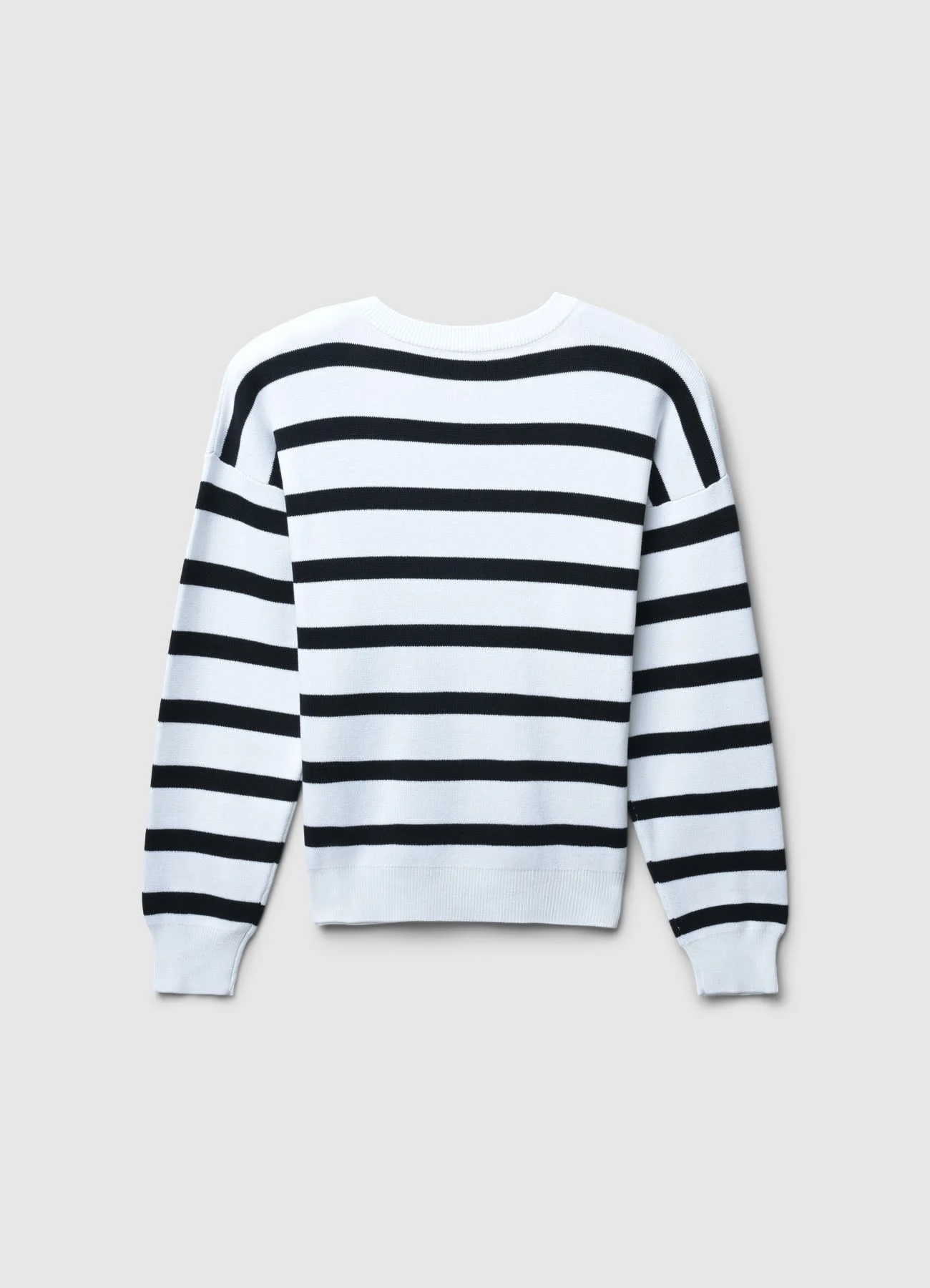 Maglia con scollo a V a righe - Image 6