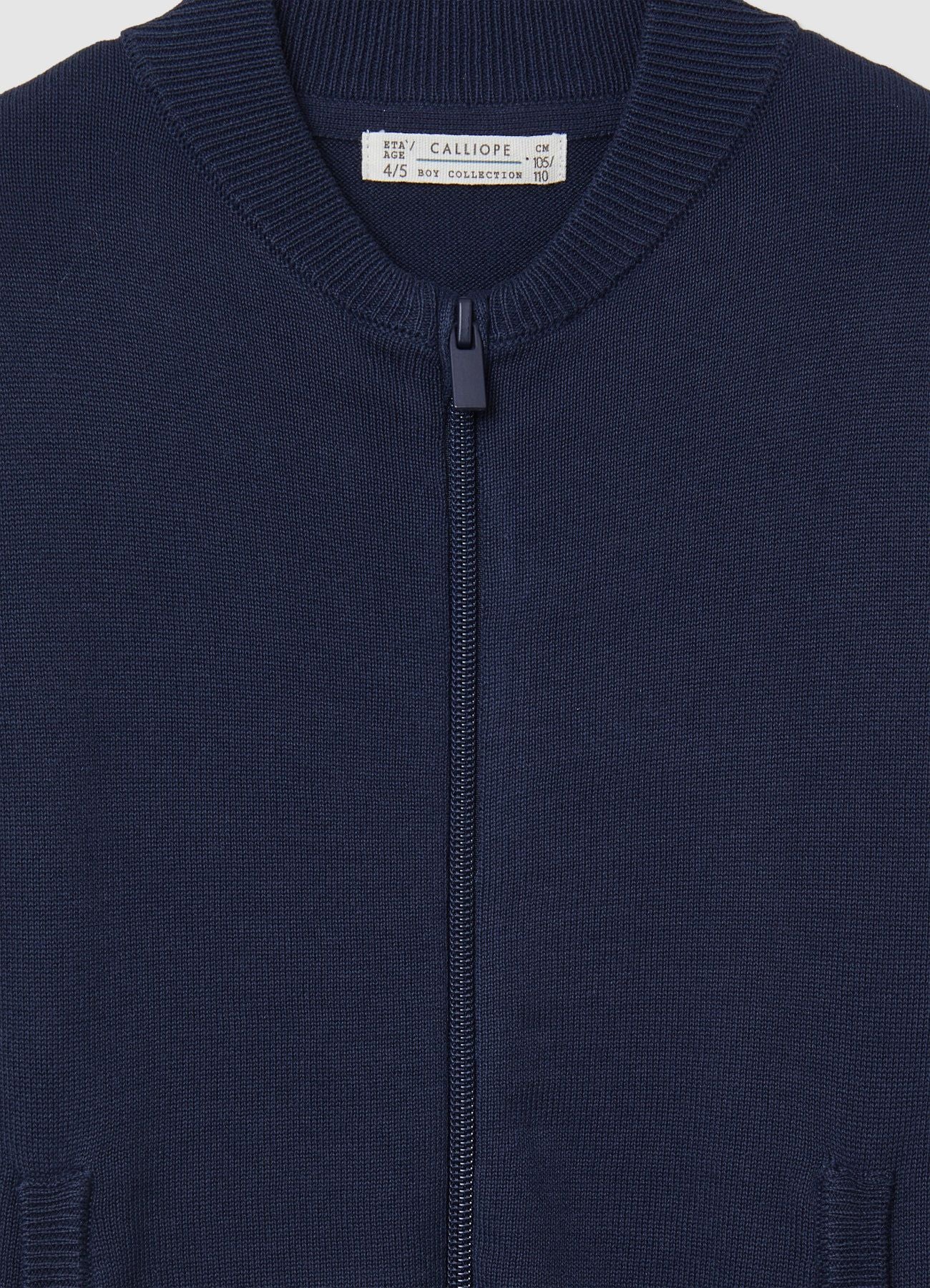 Maglia con zip e collo bomber - Image 3