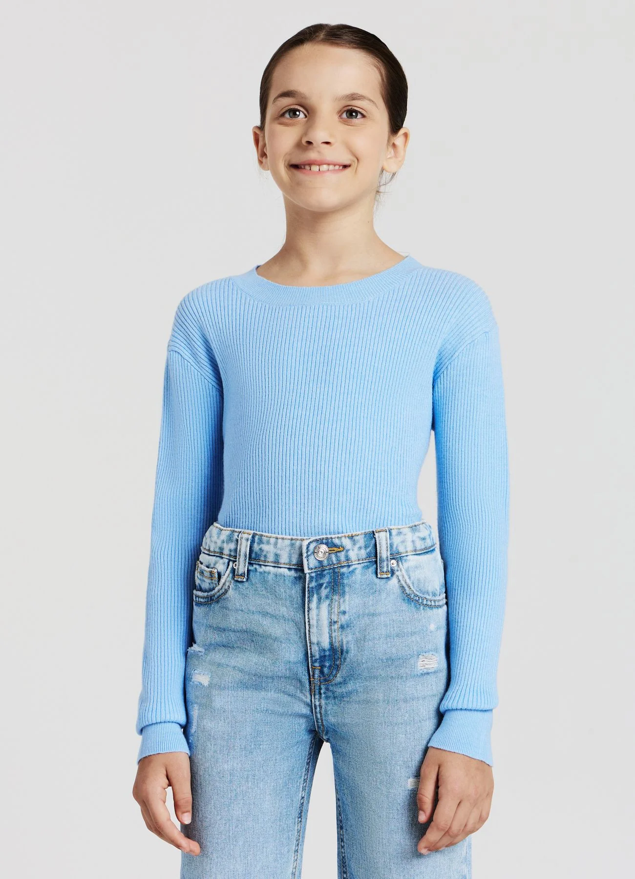 Maglia crop a costine - Image 2