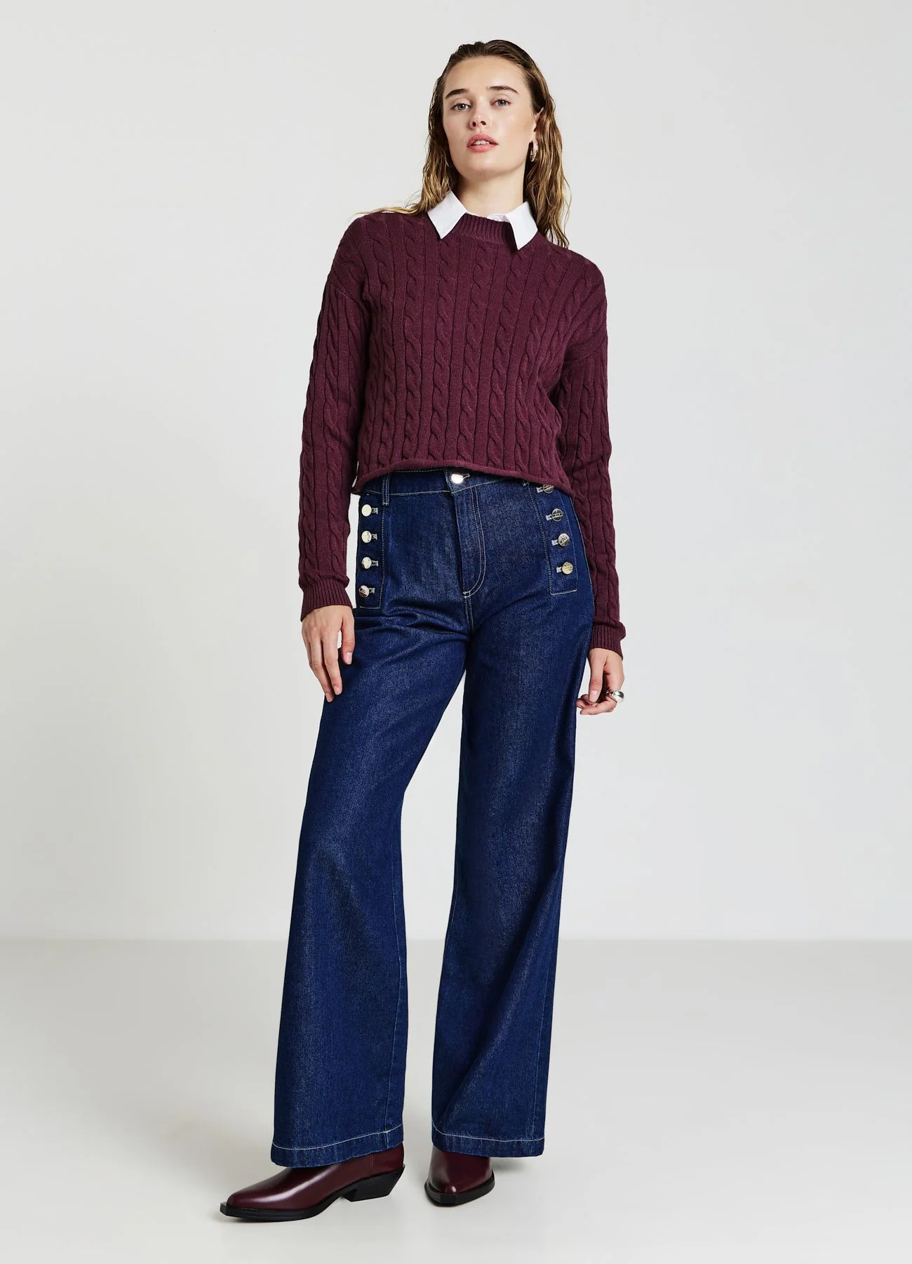 Maglia crop con trecce - Image 3