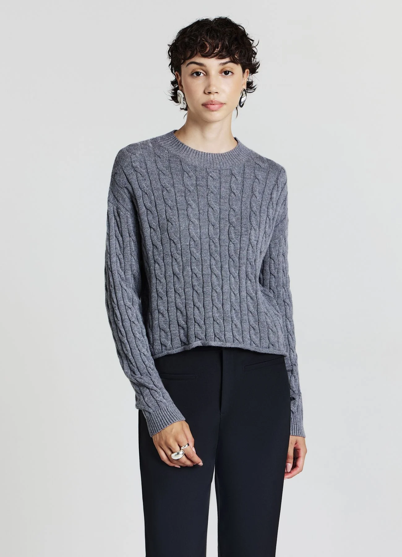 Maglia crop con trecce - Image 2