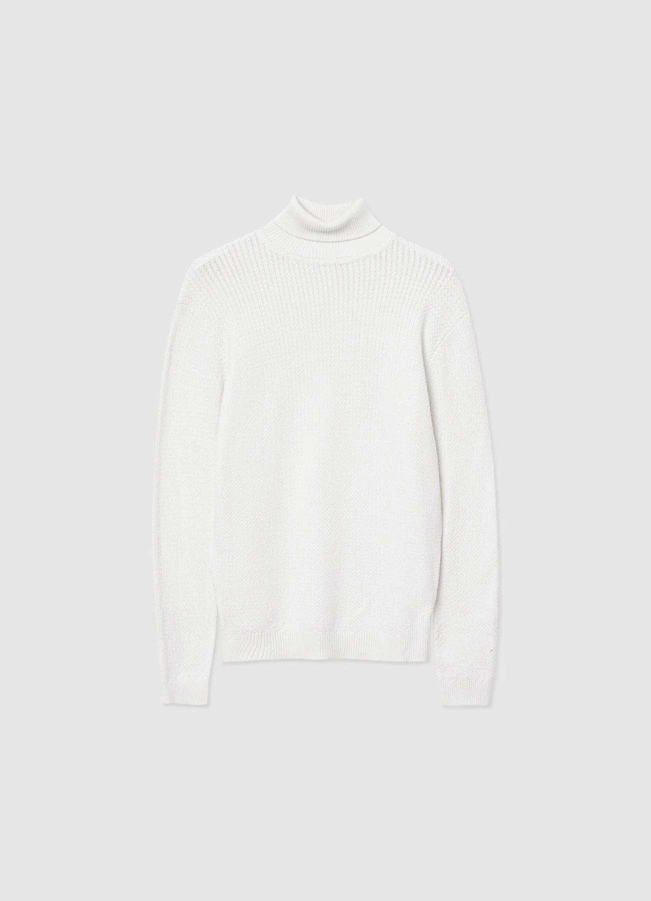 Maglia dolcevita a trama mista - Image 7