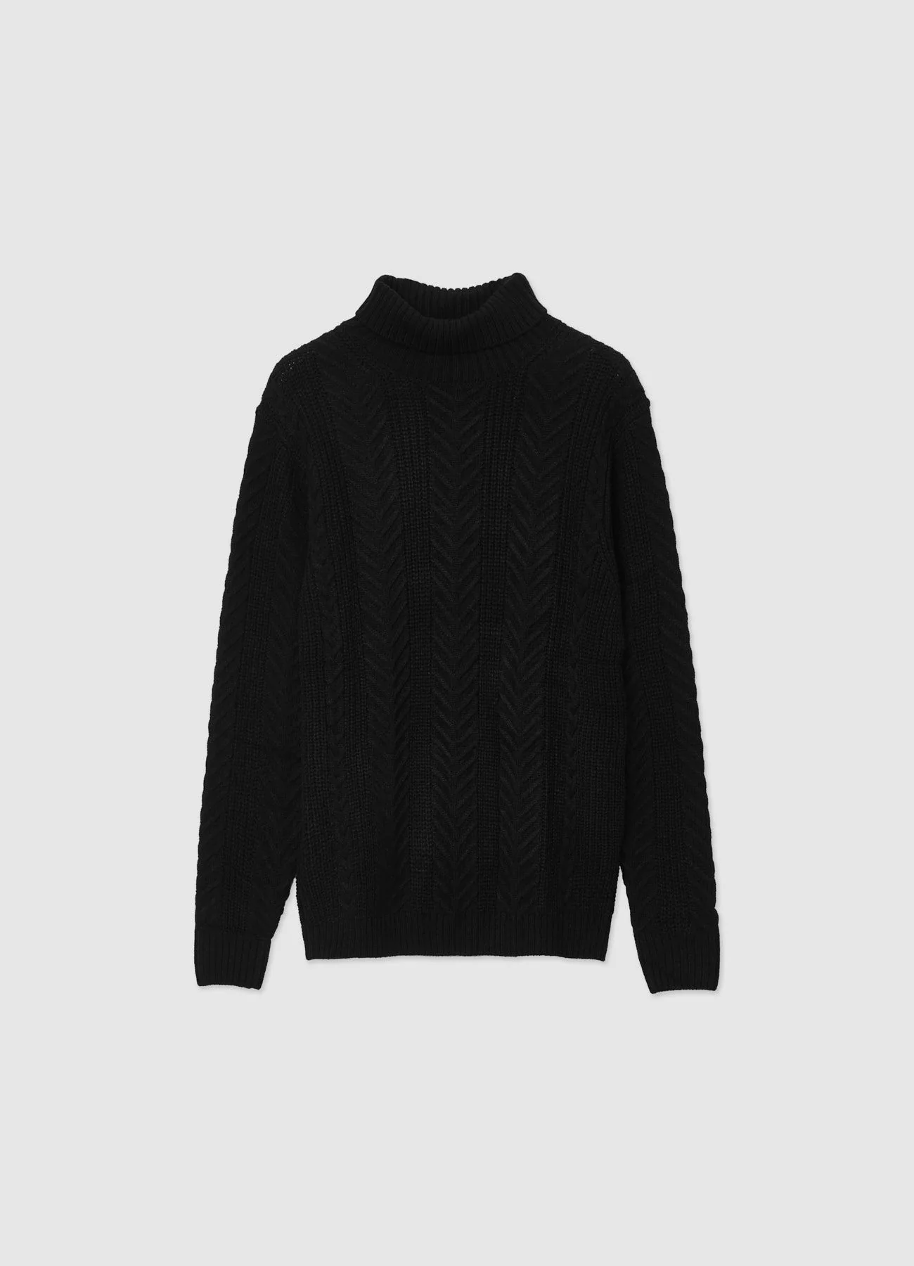Maglia dolcevita a trecce - Image 5