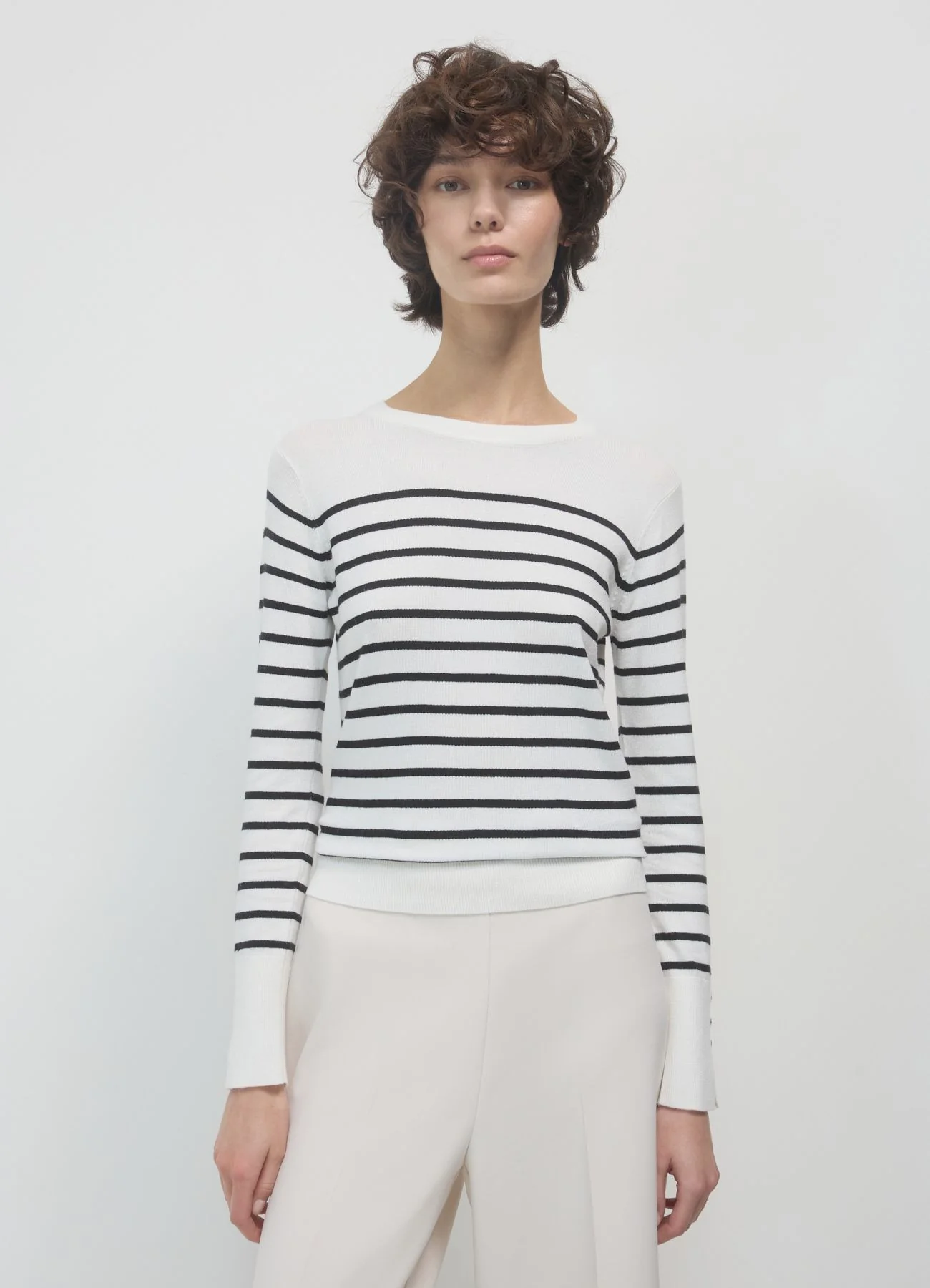 Maglia girocollo a righe - Image 3