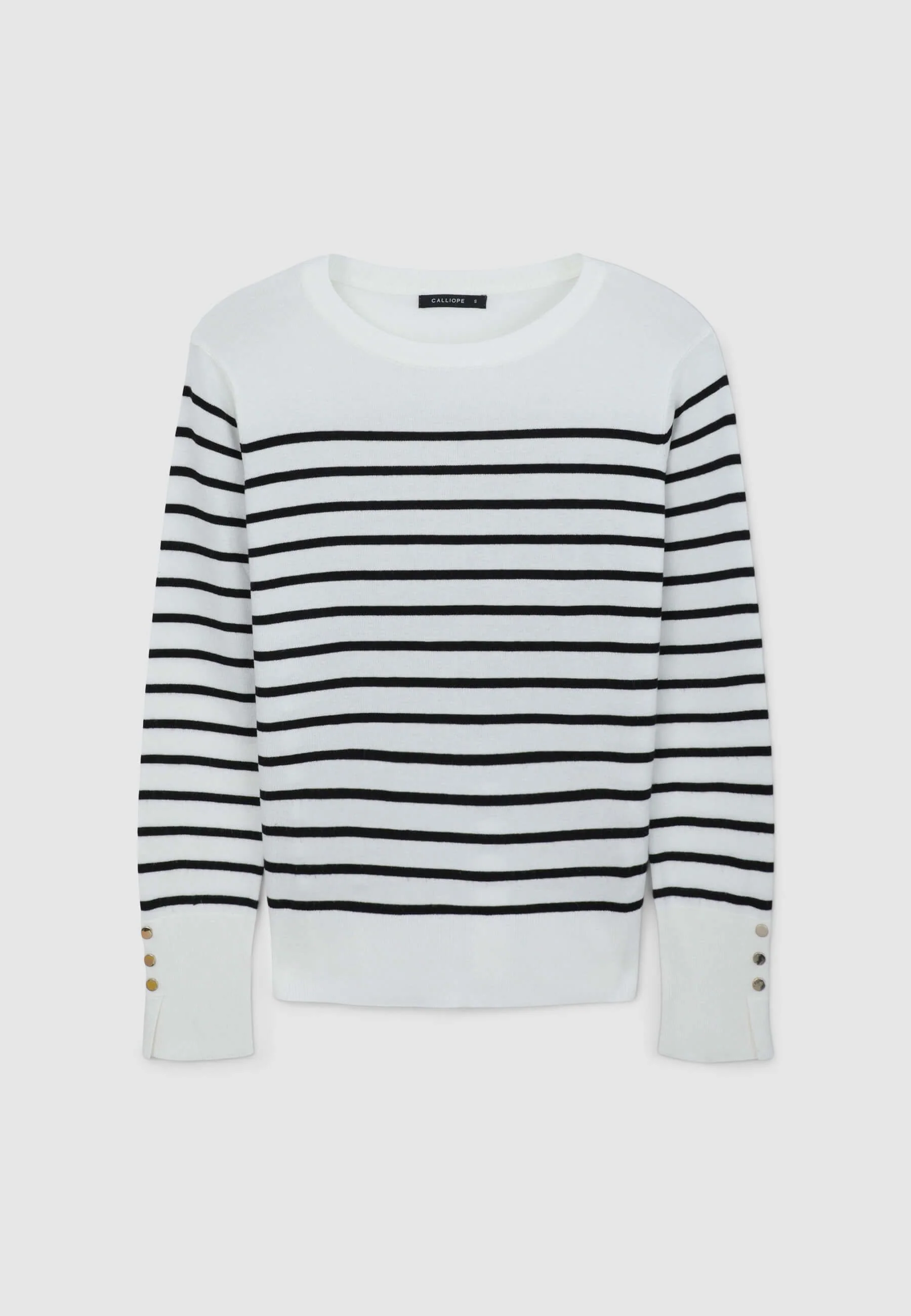 Maglia girocollo a righe - Image 5