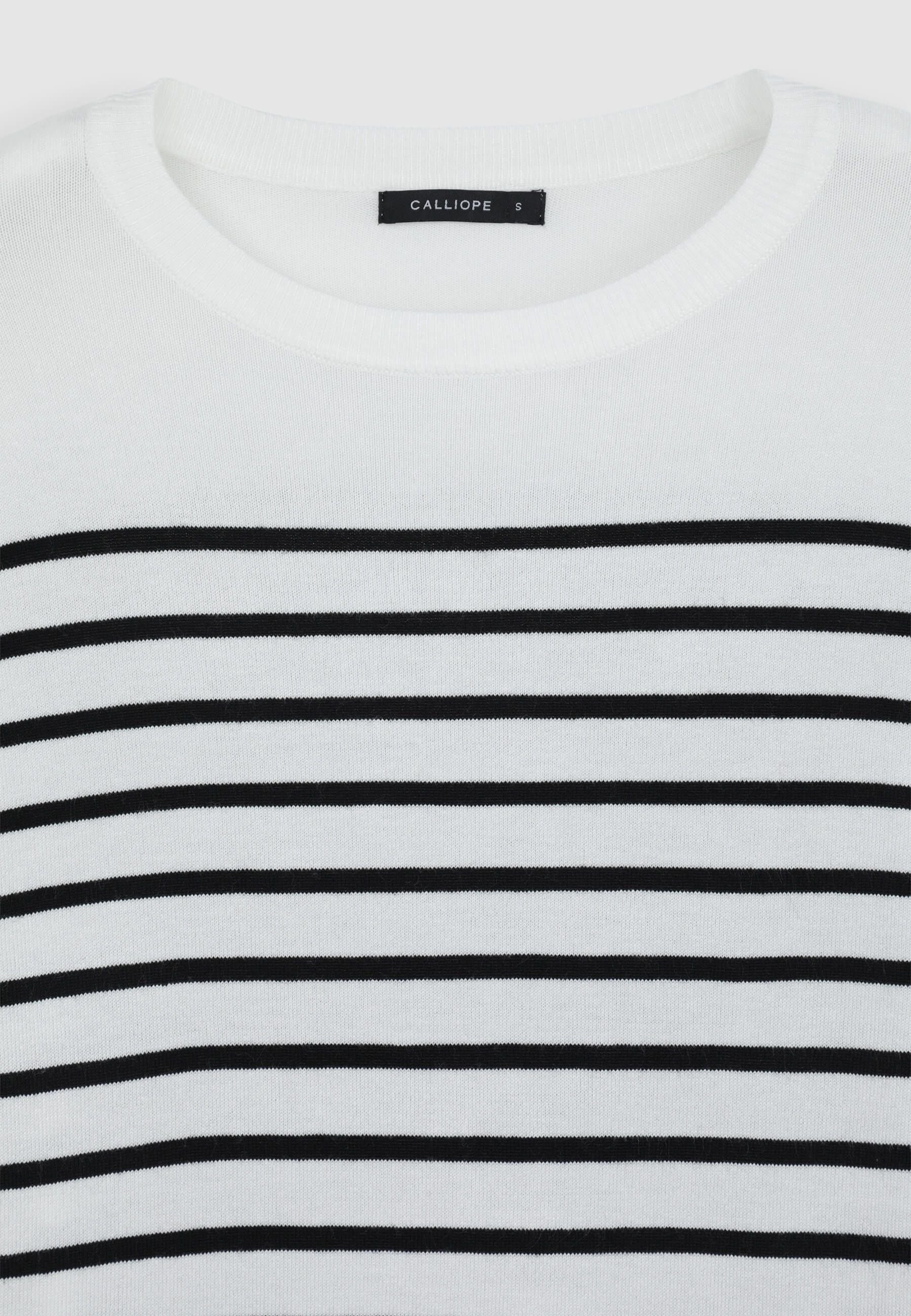 Maglia girocollo a righe - Image 6