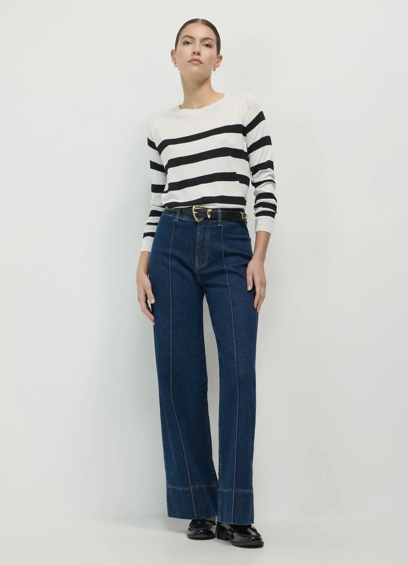 Maglia girocollo a righe - Image 3