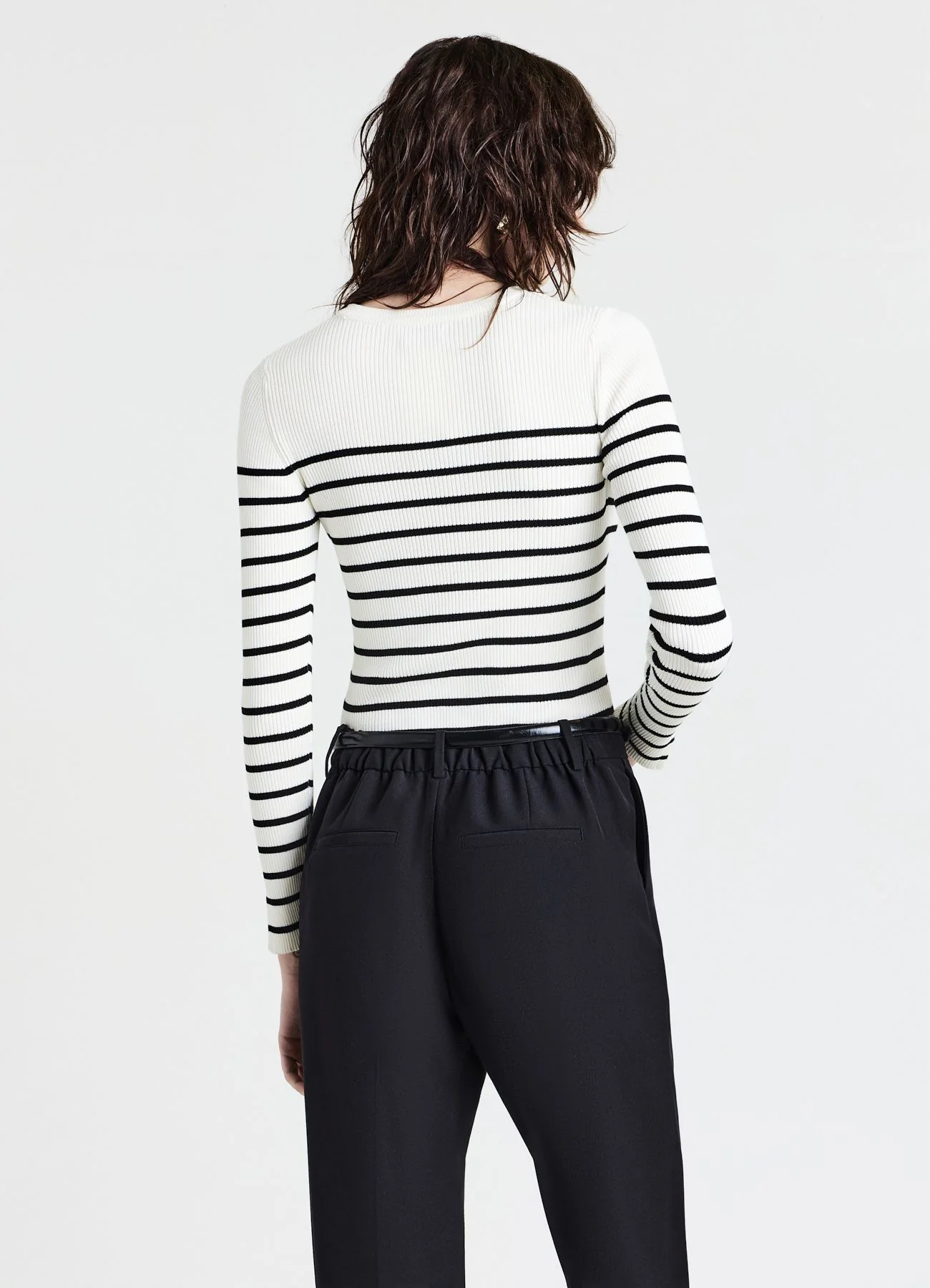 Maglia  girocollo a righe - Image 2