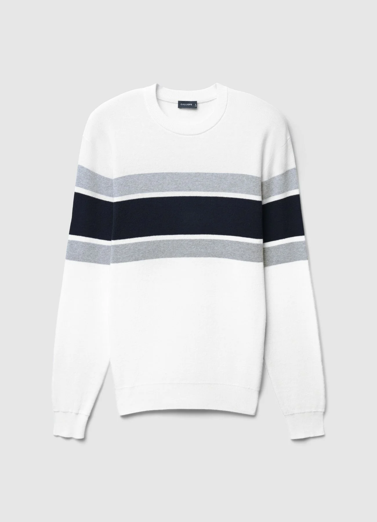 Maglia girocollo con bande - Image 4