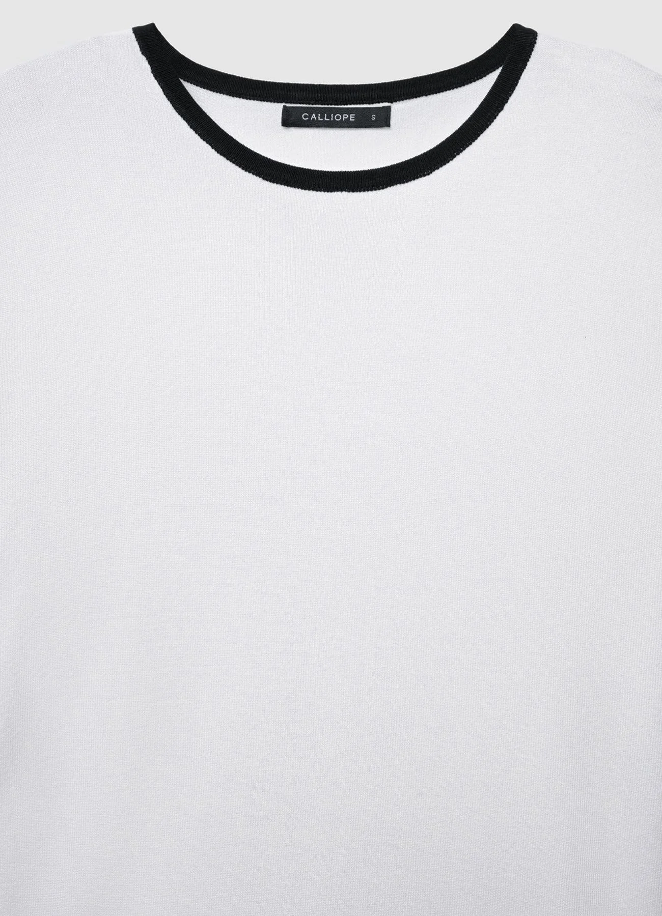 Maglia girocollo con profili a contrasto - Image 7