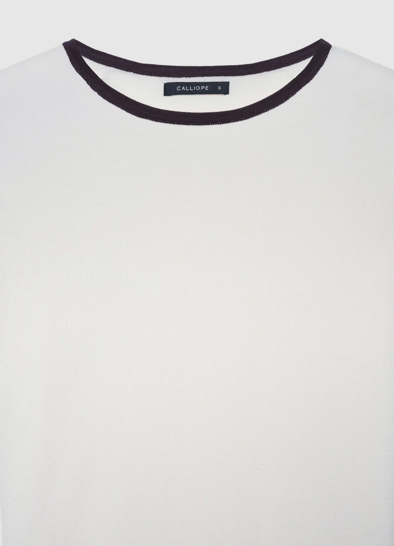 Maglia girocollo con profili a contrasto - Image 4