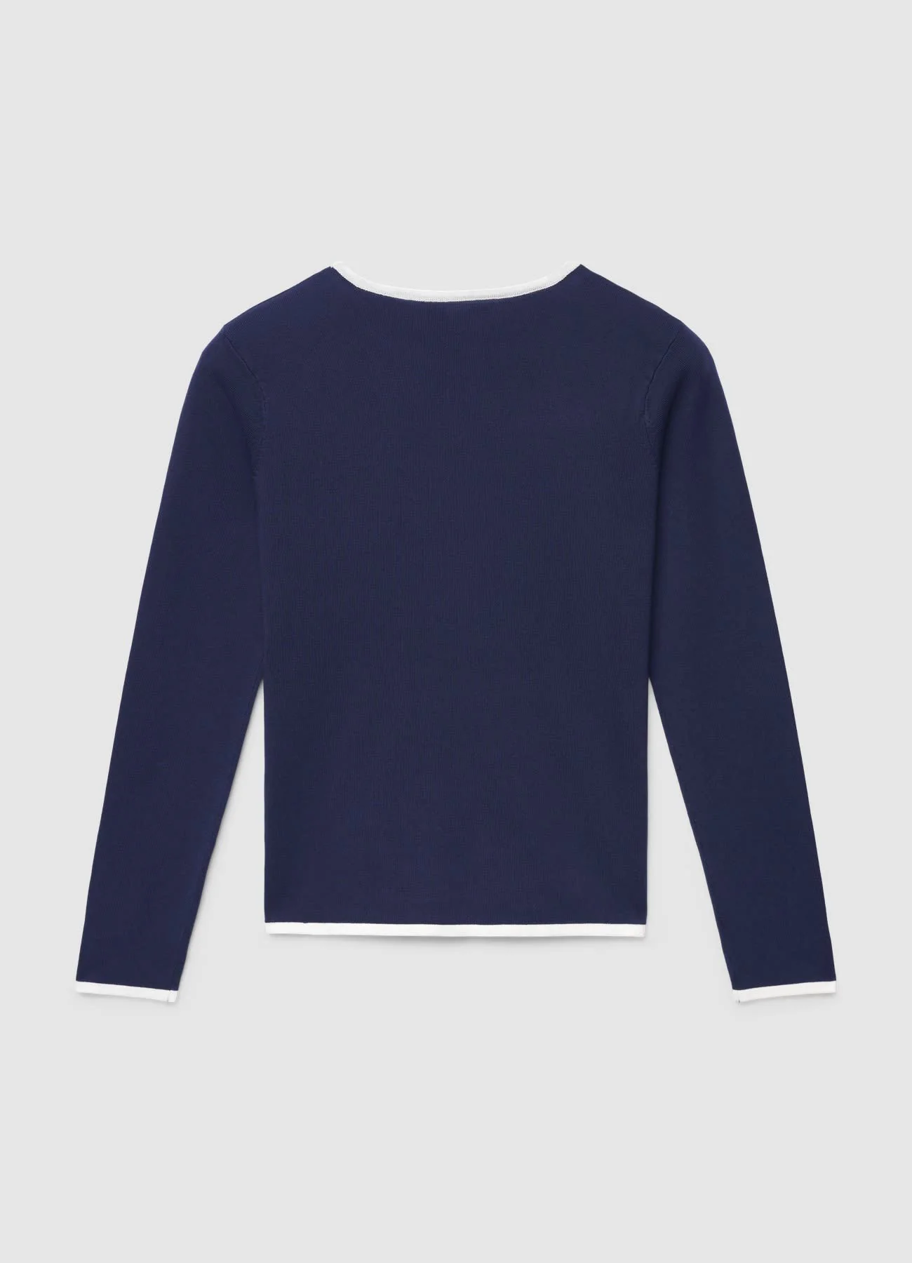 Maglia girocollo con profili a contrasto - Image 6
