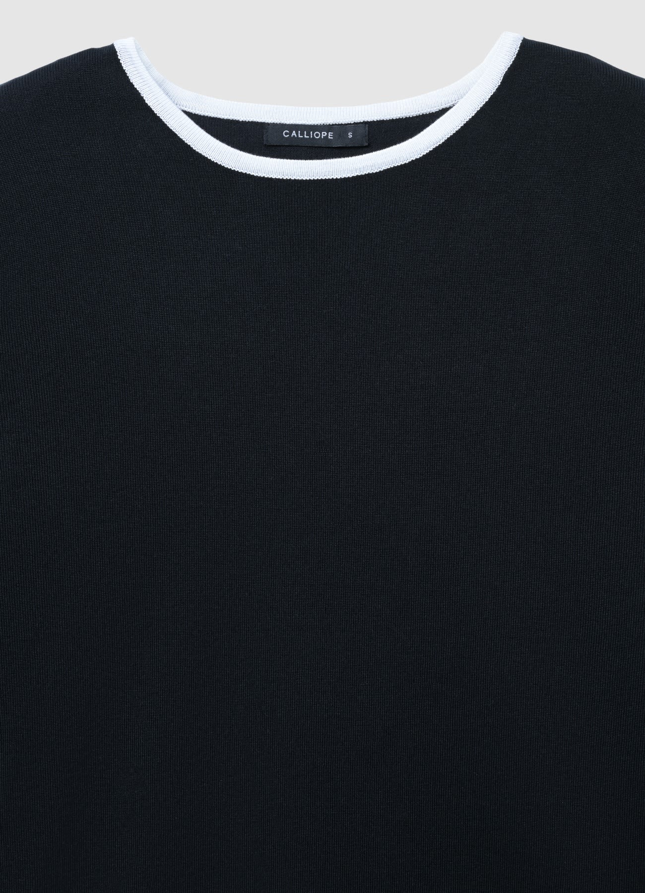 Maglia girocollo con profili a contrasto - Image 5