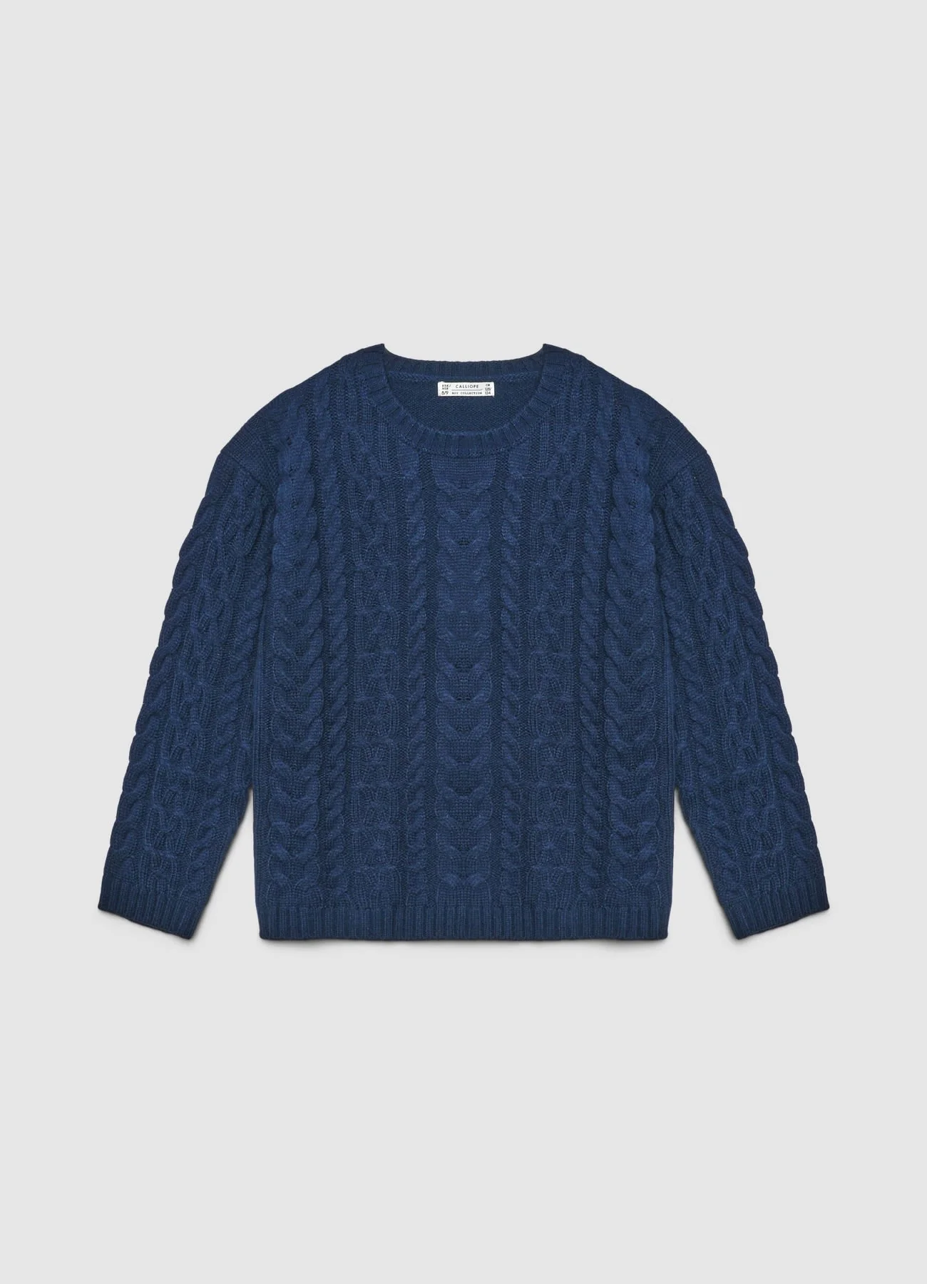 Maglia girocollo con trecce - Image 2