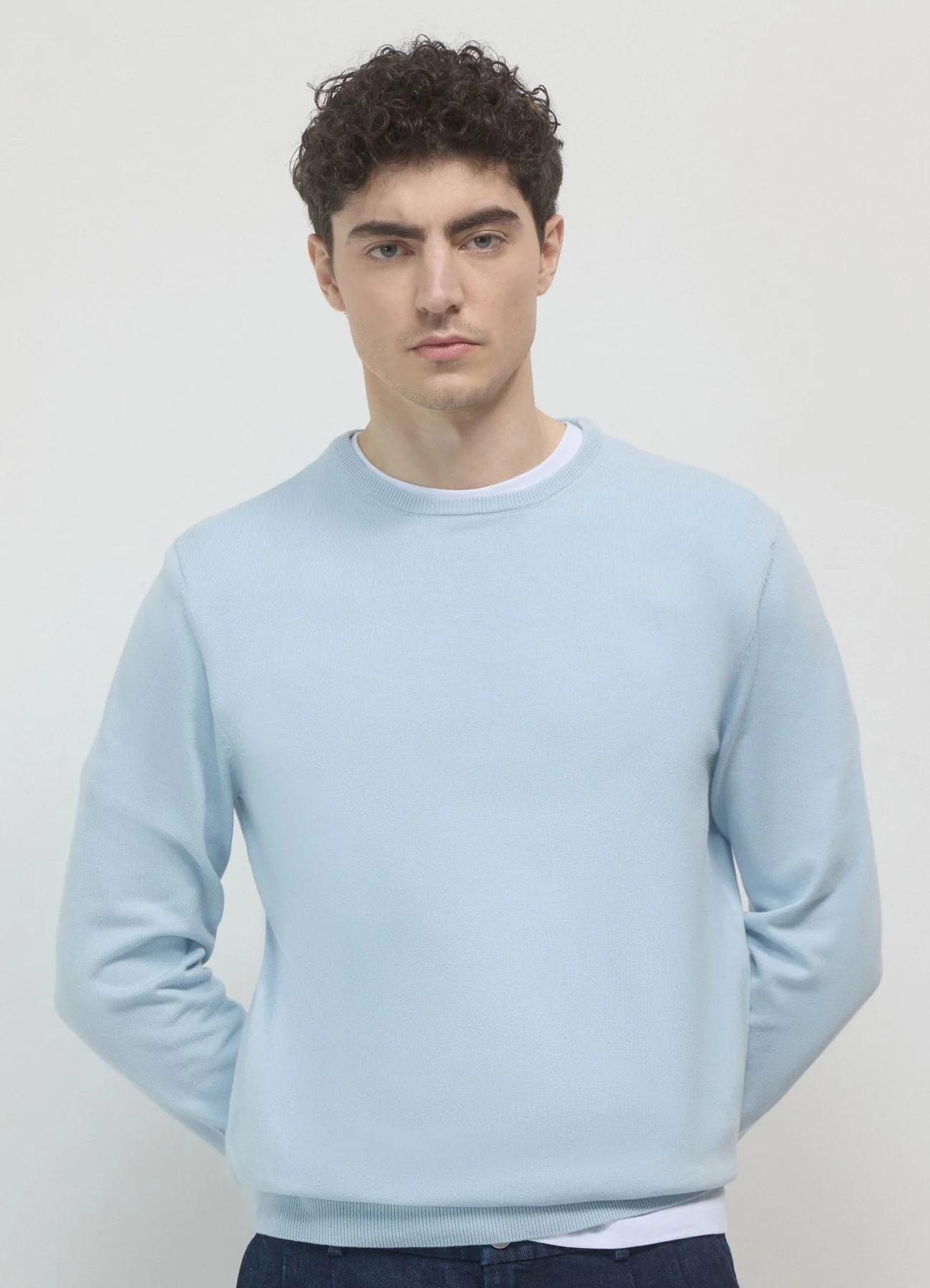 Maglia girocollo cotone