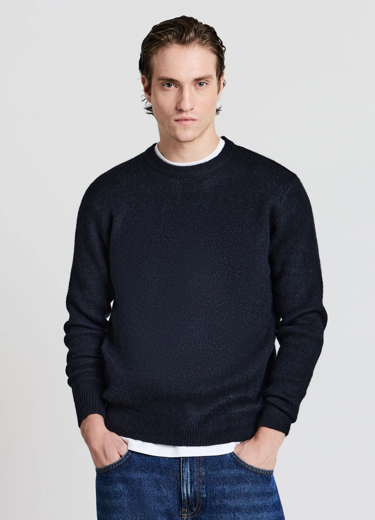 Maglia girocollo in maglia pelosa - Image 7