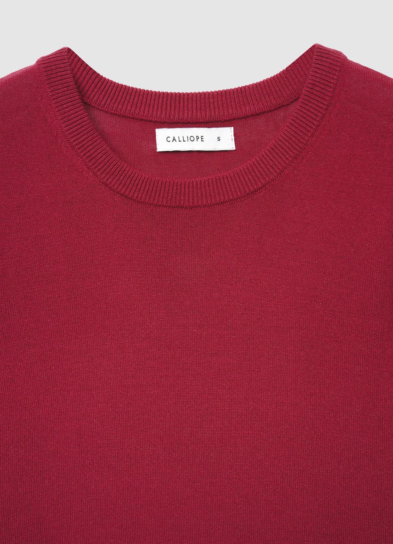 Maglia girocollo leggera a tinta unita - Image 6