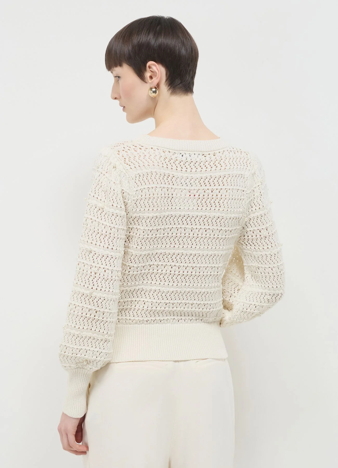 Maglia girocollo perle - Image 2