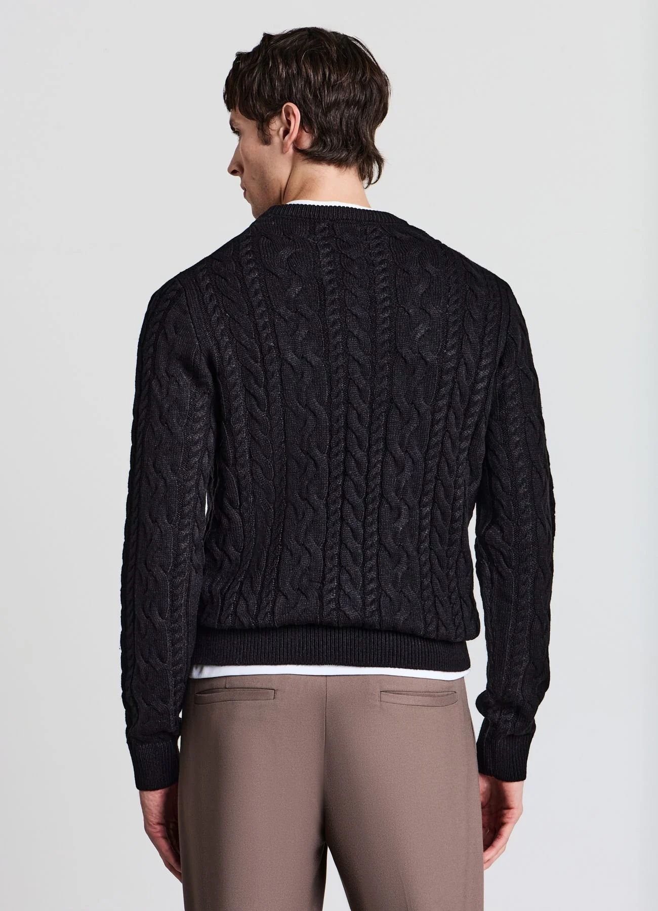 Maglia girocollo trecce - Image 2