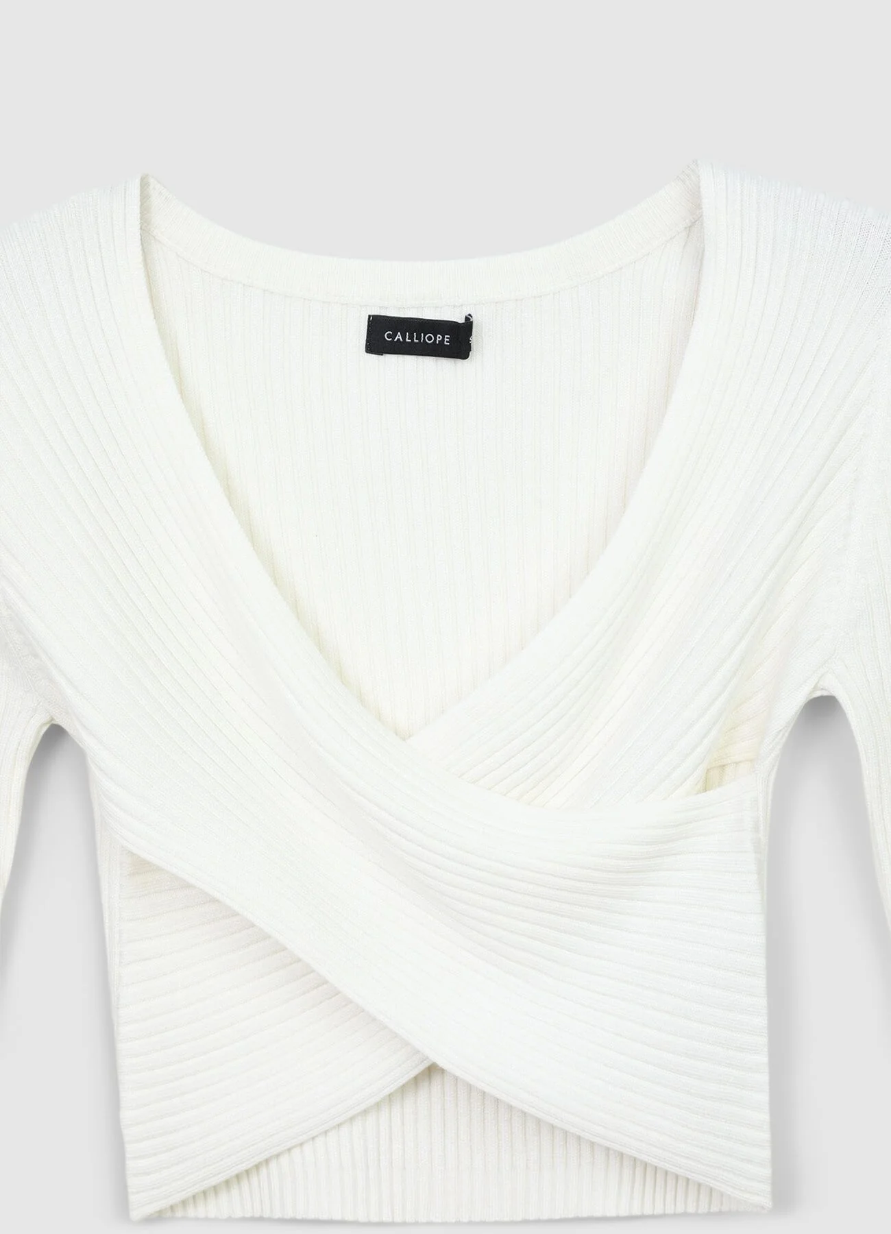 Maglia incrociata a costine - Image 5