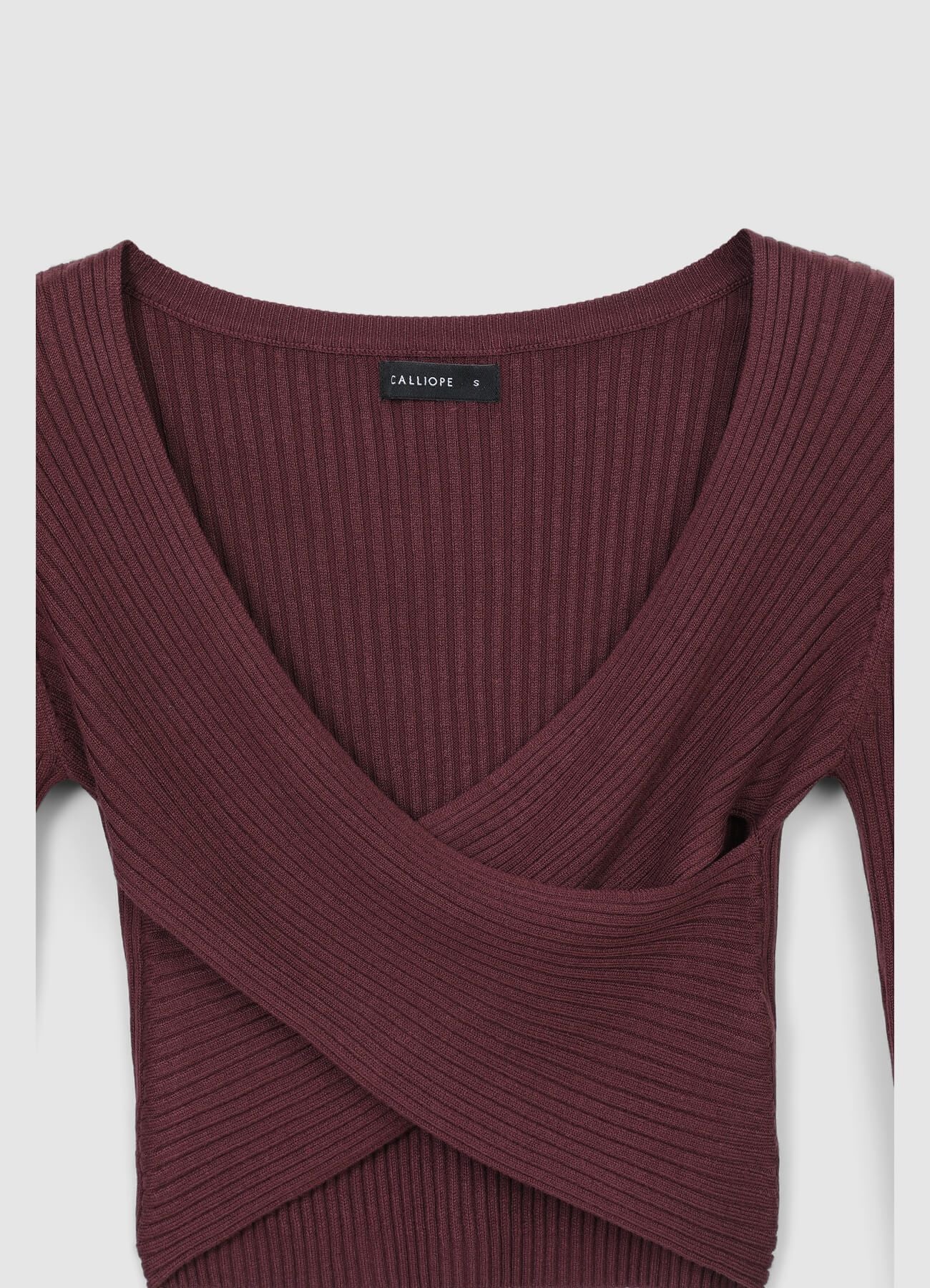 Maglia incrociata a costine - Image 5