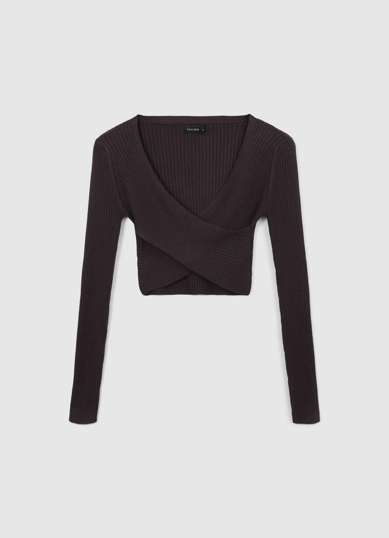 Maglia incrociata a costine - Image 4
