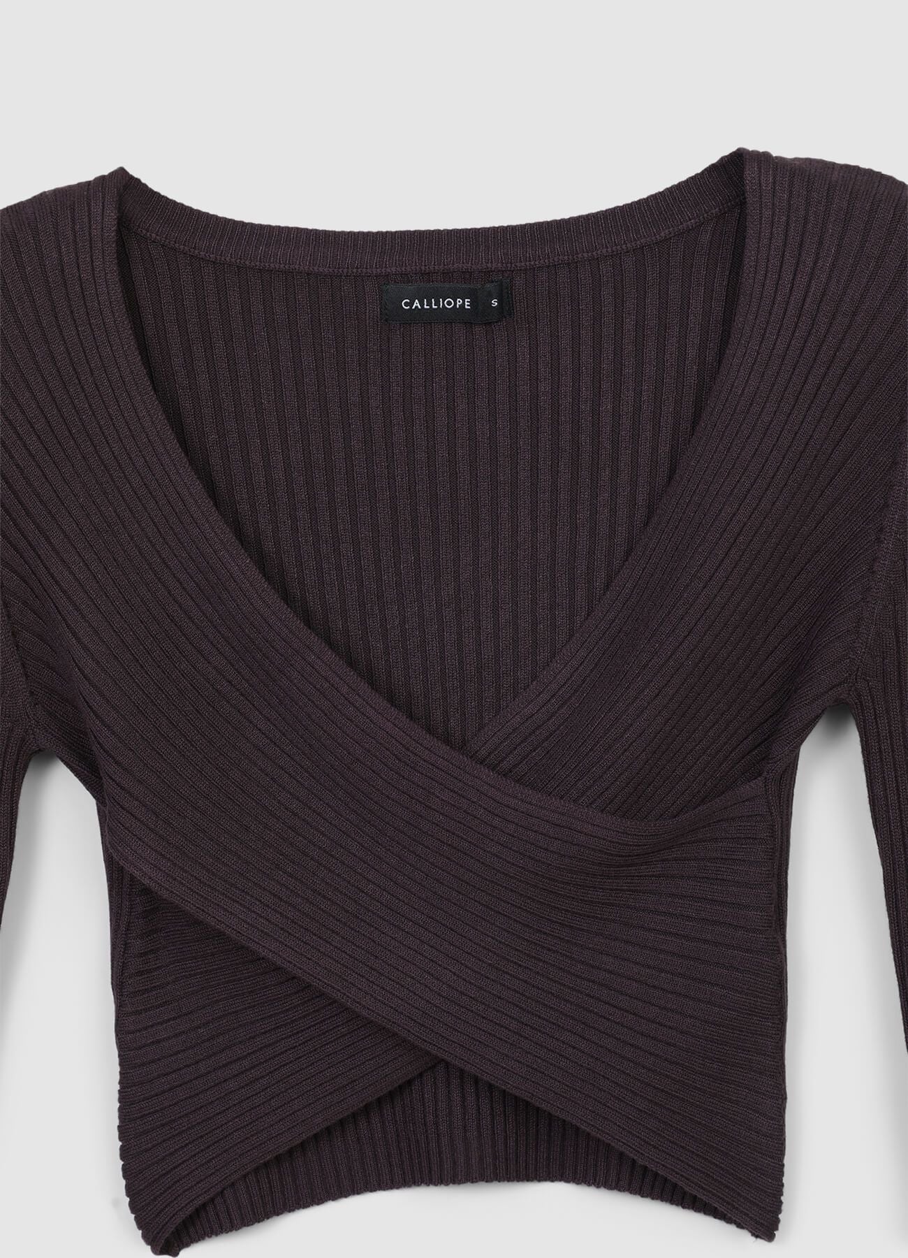 Maglia incrociata a costine - Image 5