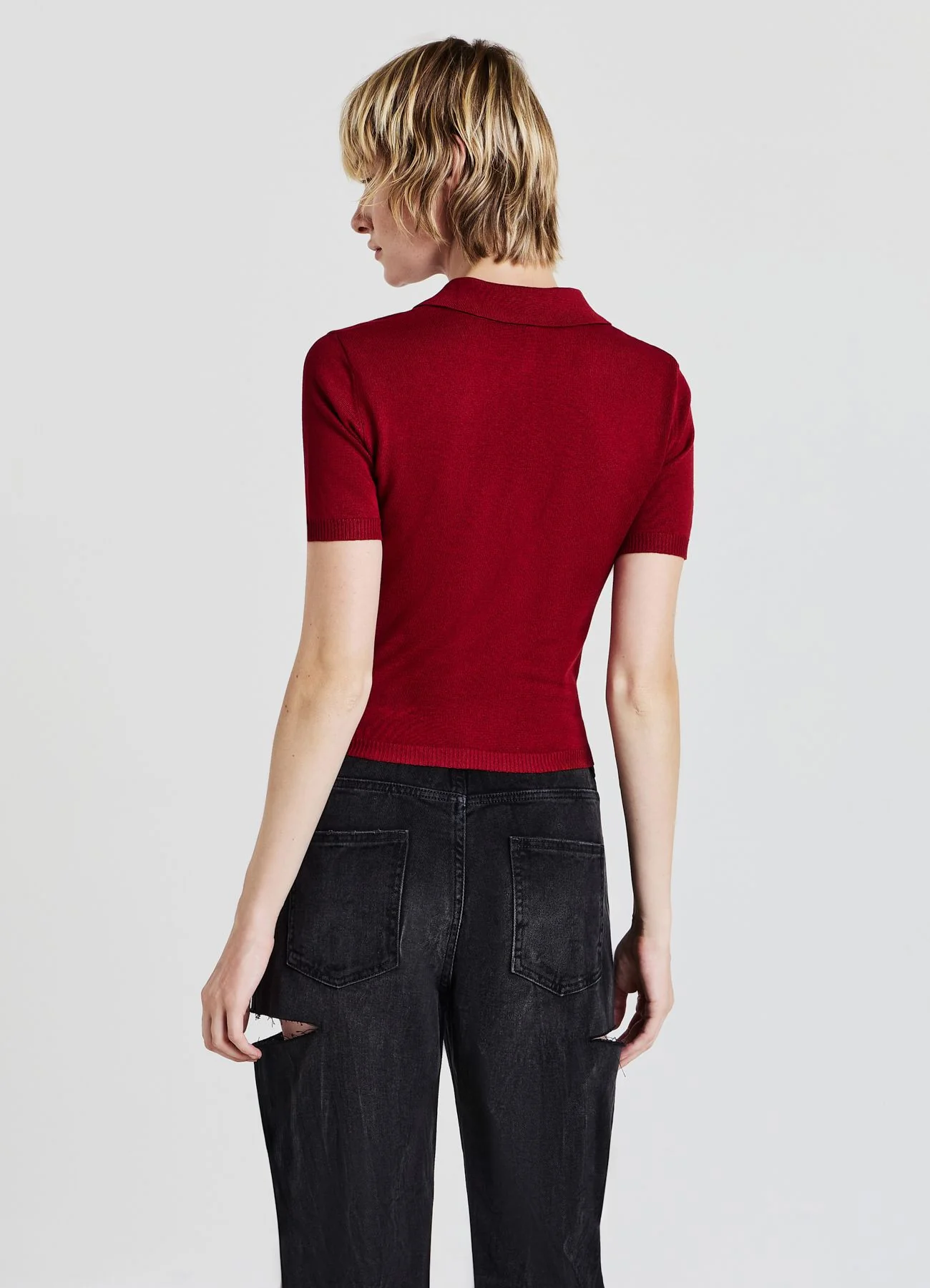 Maglia polo con bottoni