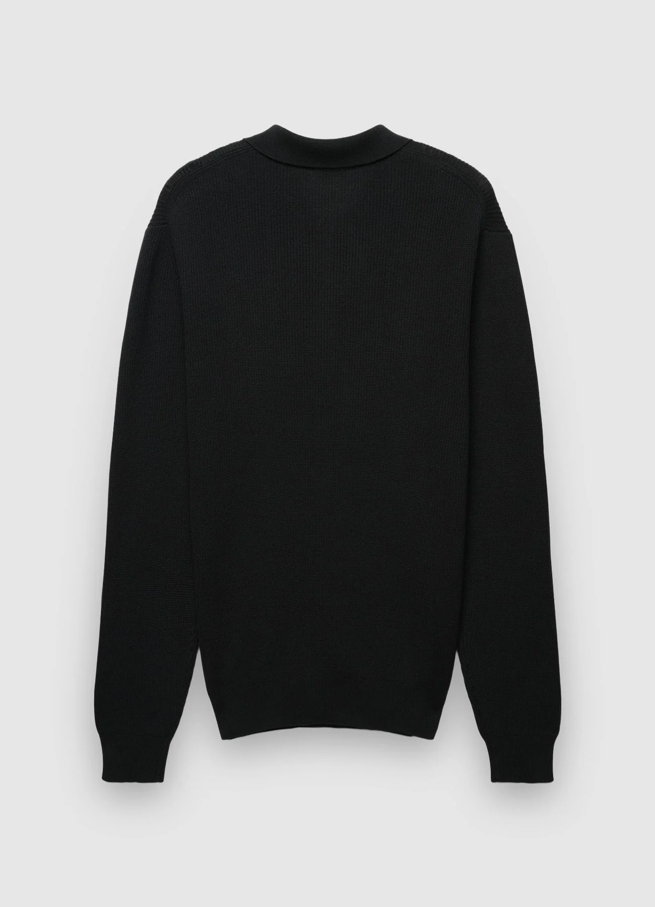 Maglia polo con zip a coste - Image 5