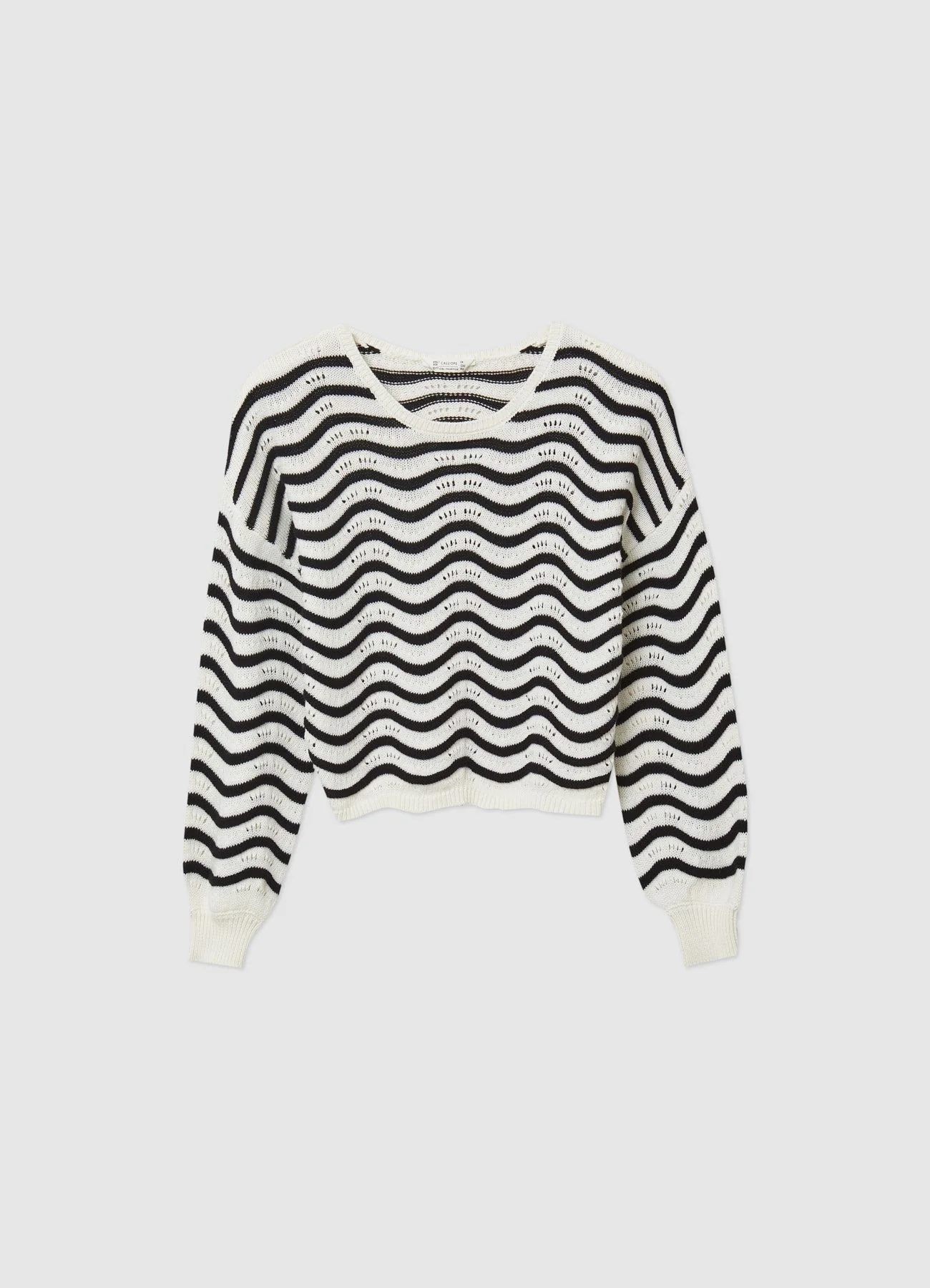 Maglia traforata a righe - Image 4