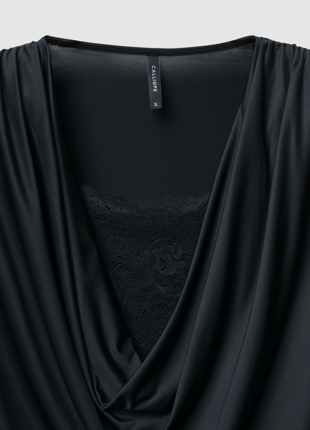 Maglietta drappeggiata con pizzo - Image 6