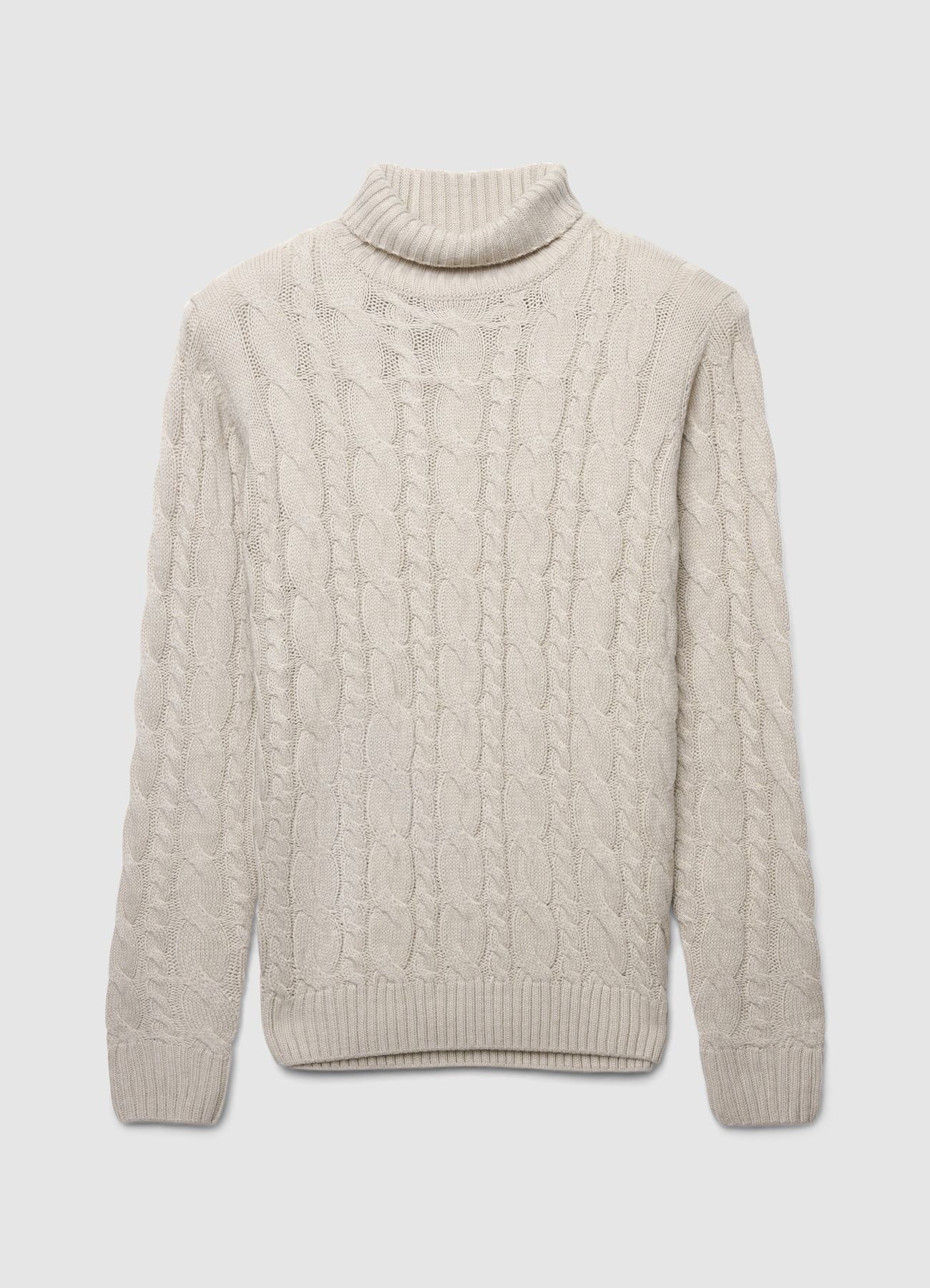 Maglione dolcevita con trecce - Image 6