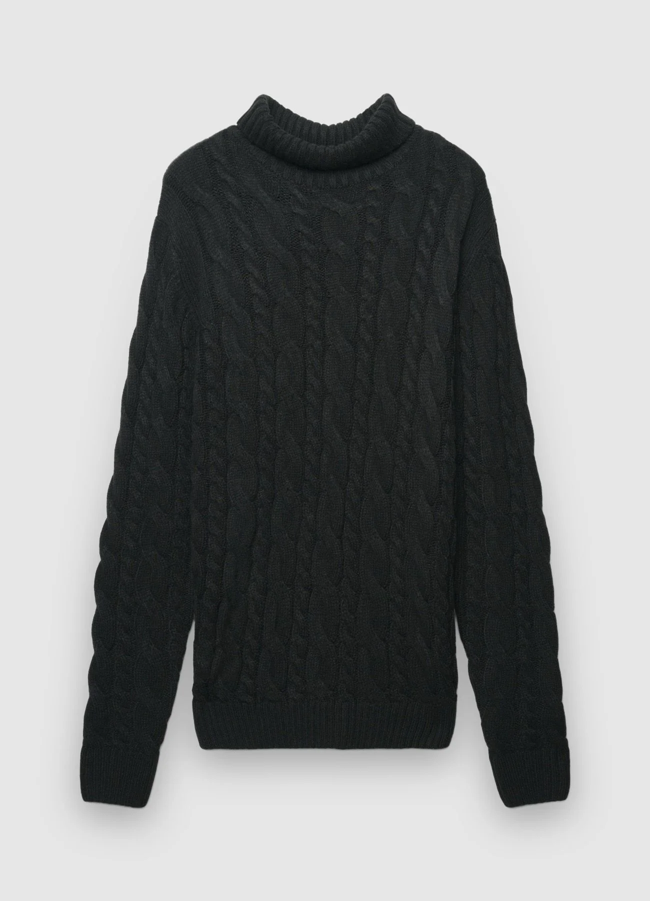 Maglione dolcevita con trecce - Image 4