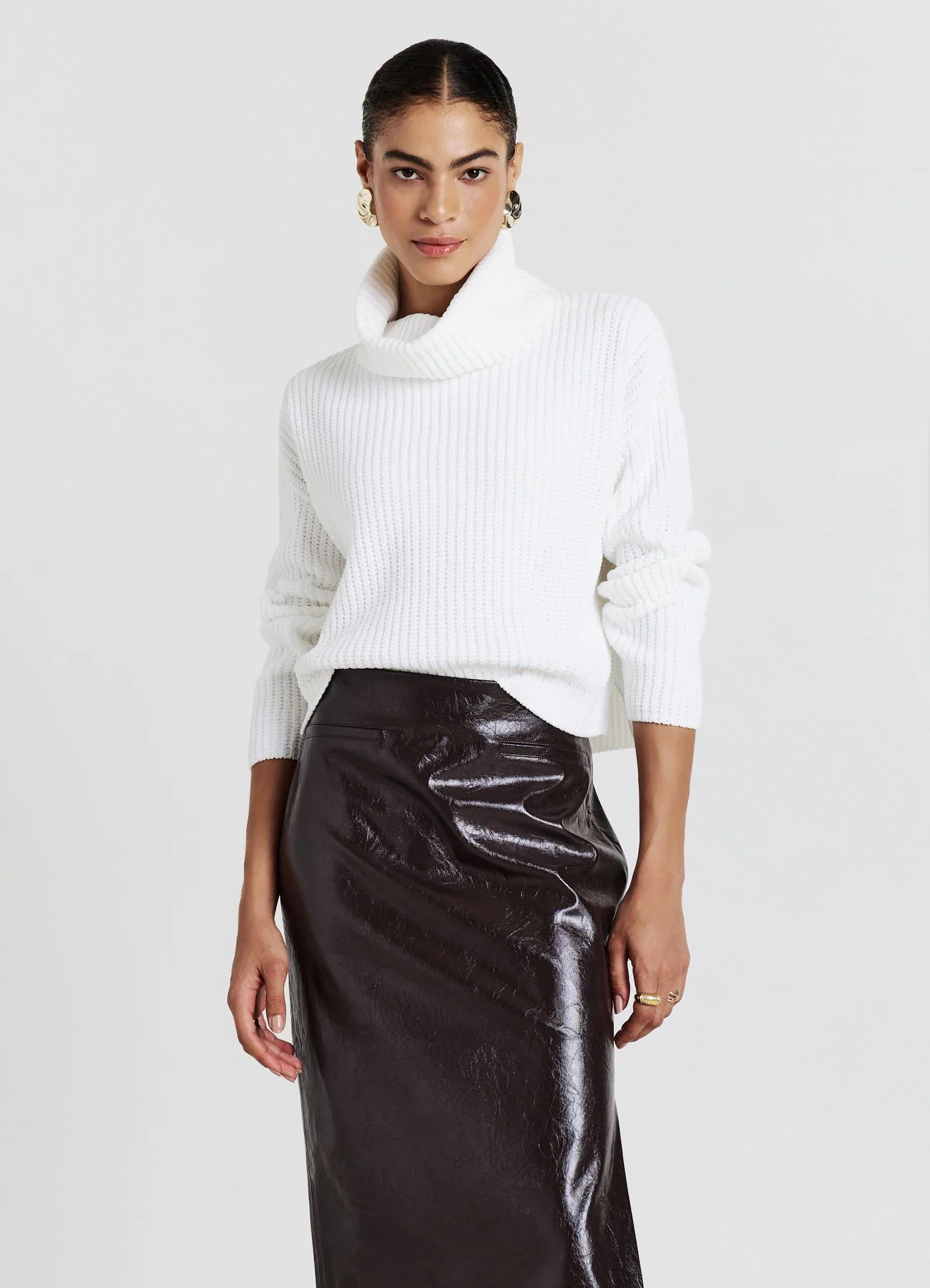 Maglione dolcevita tinta unita - Image 7