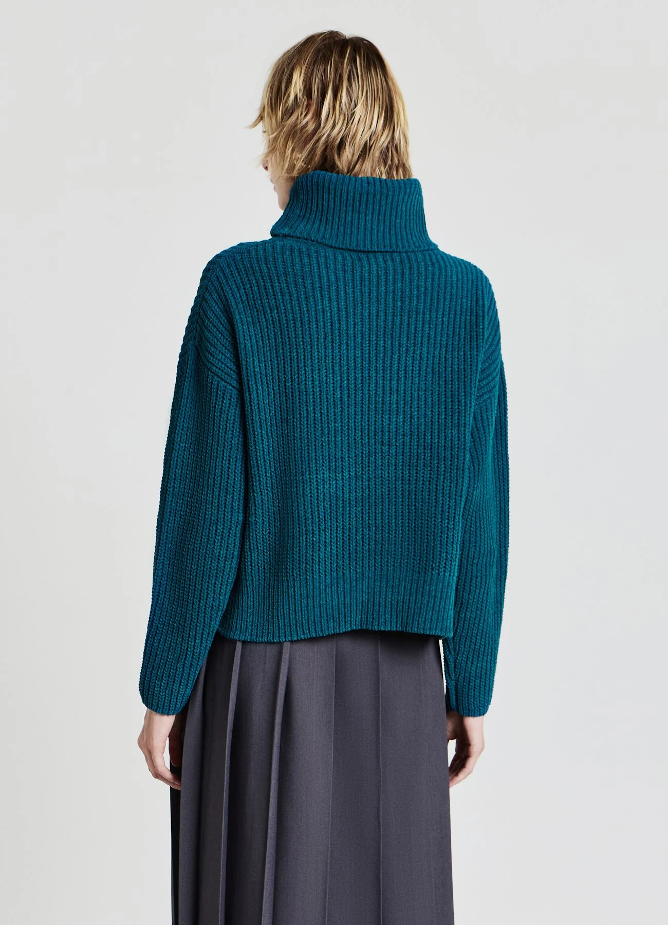 Maglione dolcevita tinta unita - Image 3