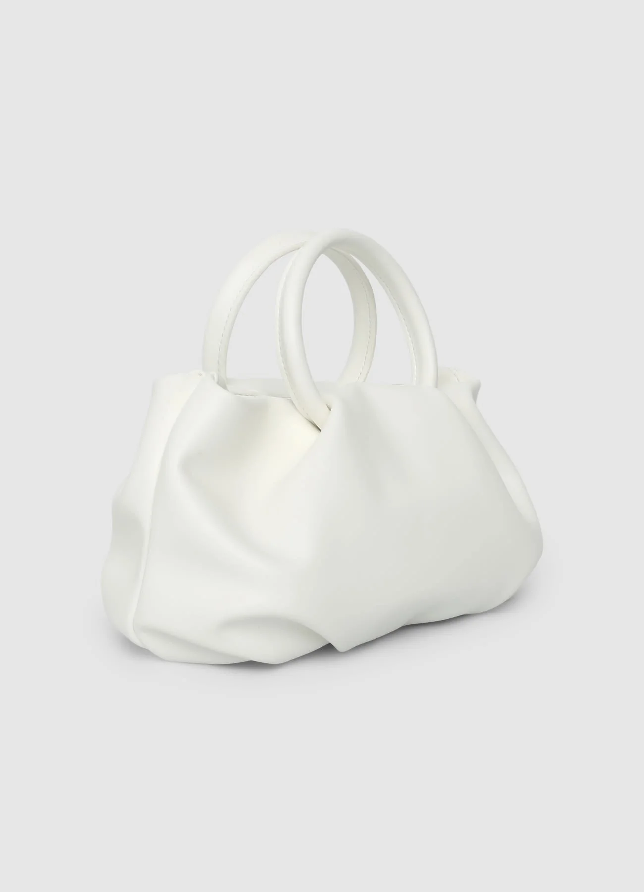 Mini bag con manici ad anello e tracolla