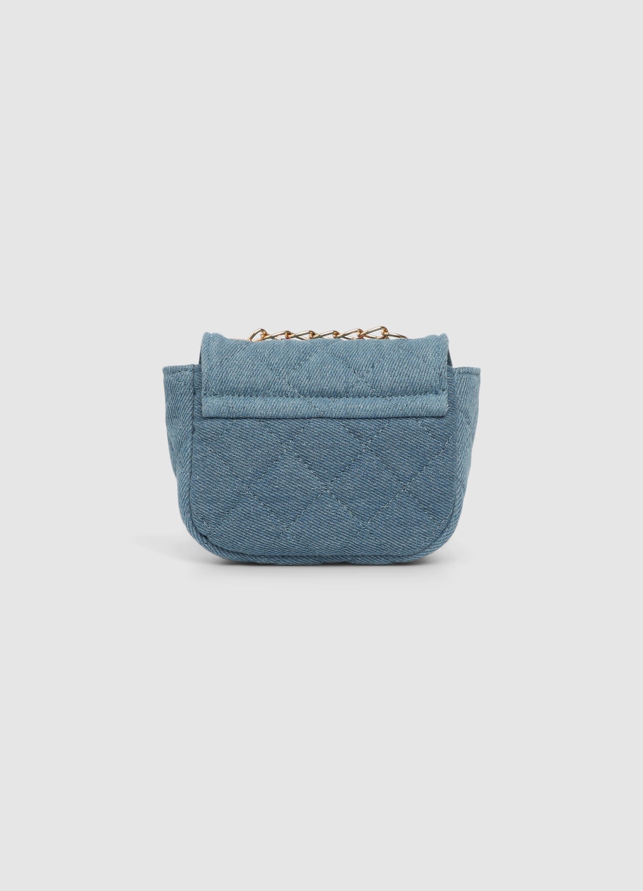 Mini bag denim con strass