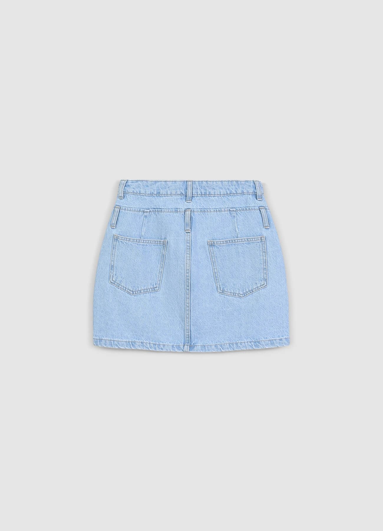 Minigonna denim doppi passanti - Image 6