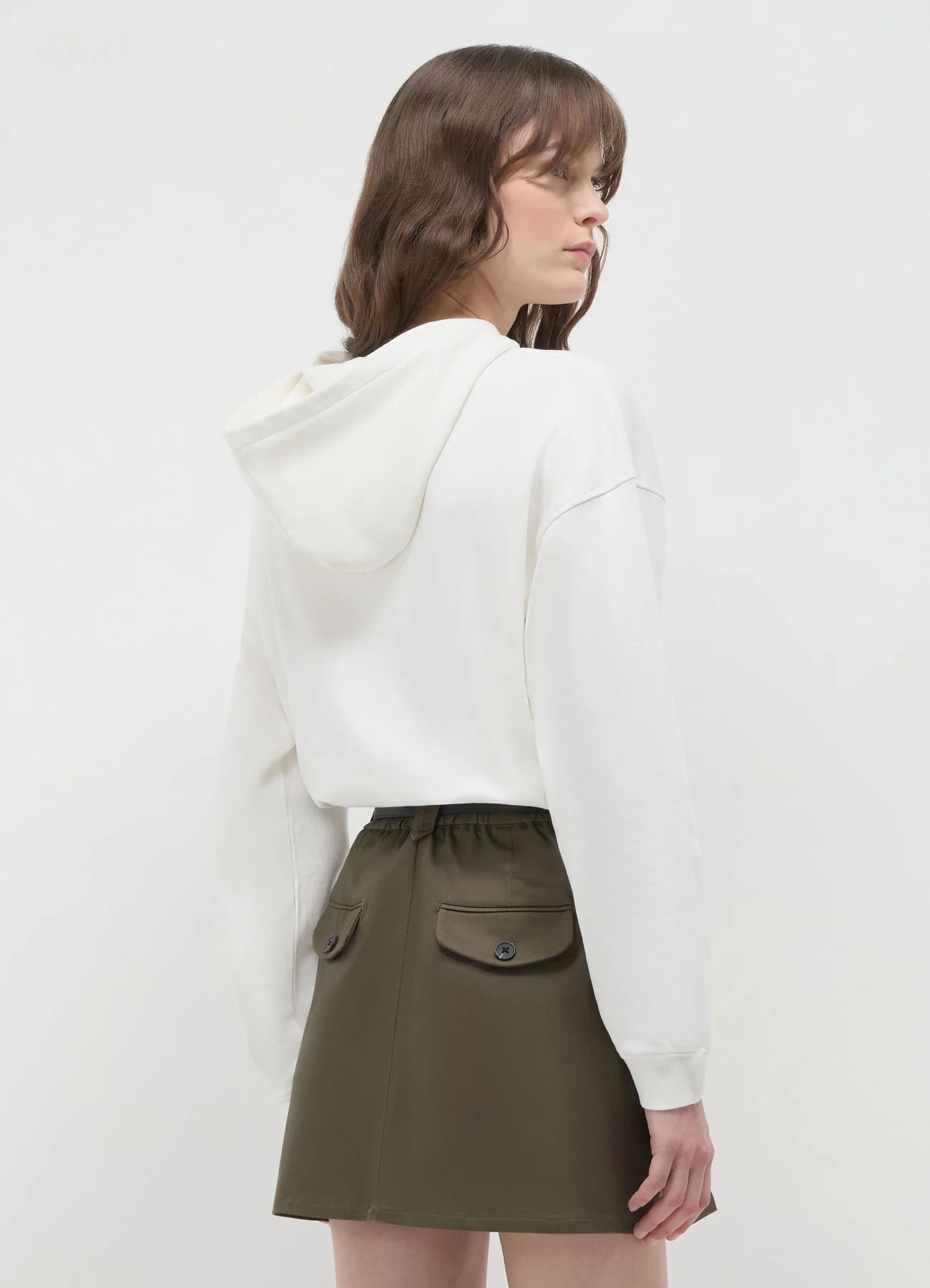 Minigonna pinces con cintura