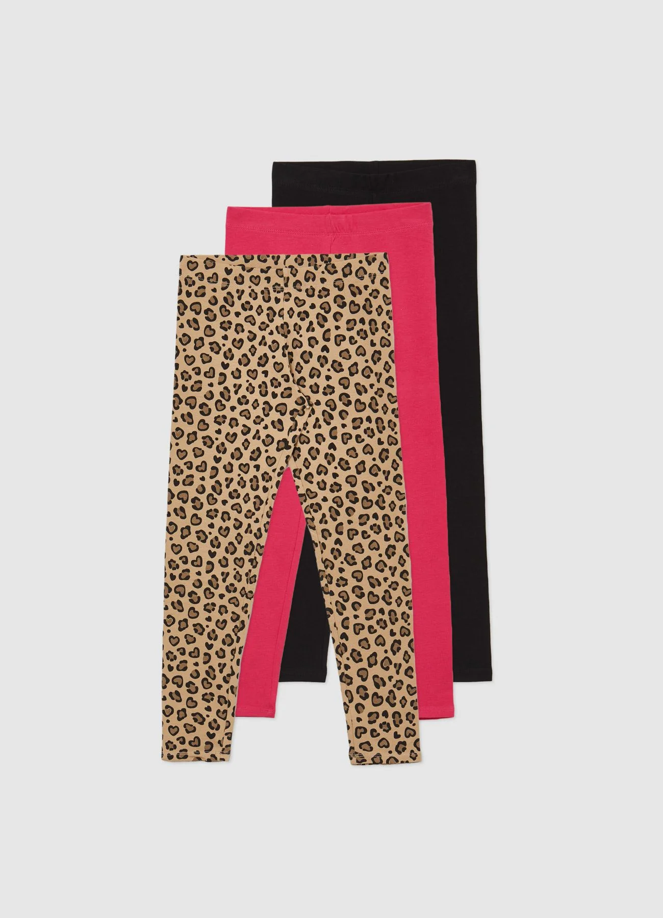 Pack 3 leggings tinta unita e fantasia - Image 3