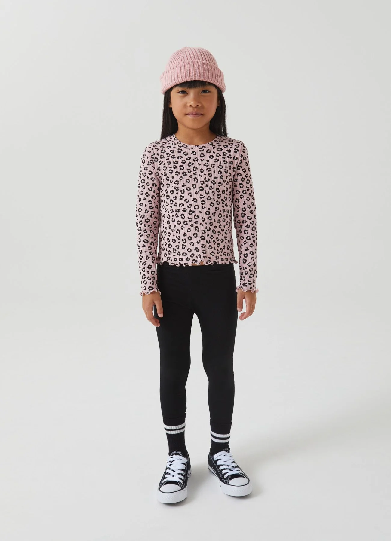 Pack 3 leggings tinta unita e fantasia - Image 4