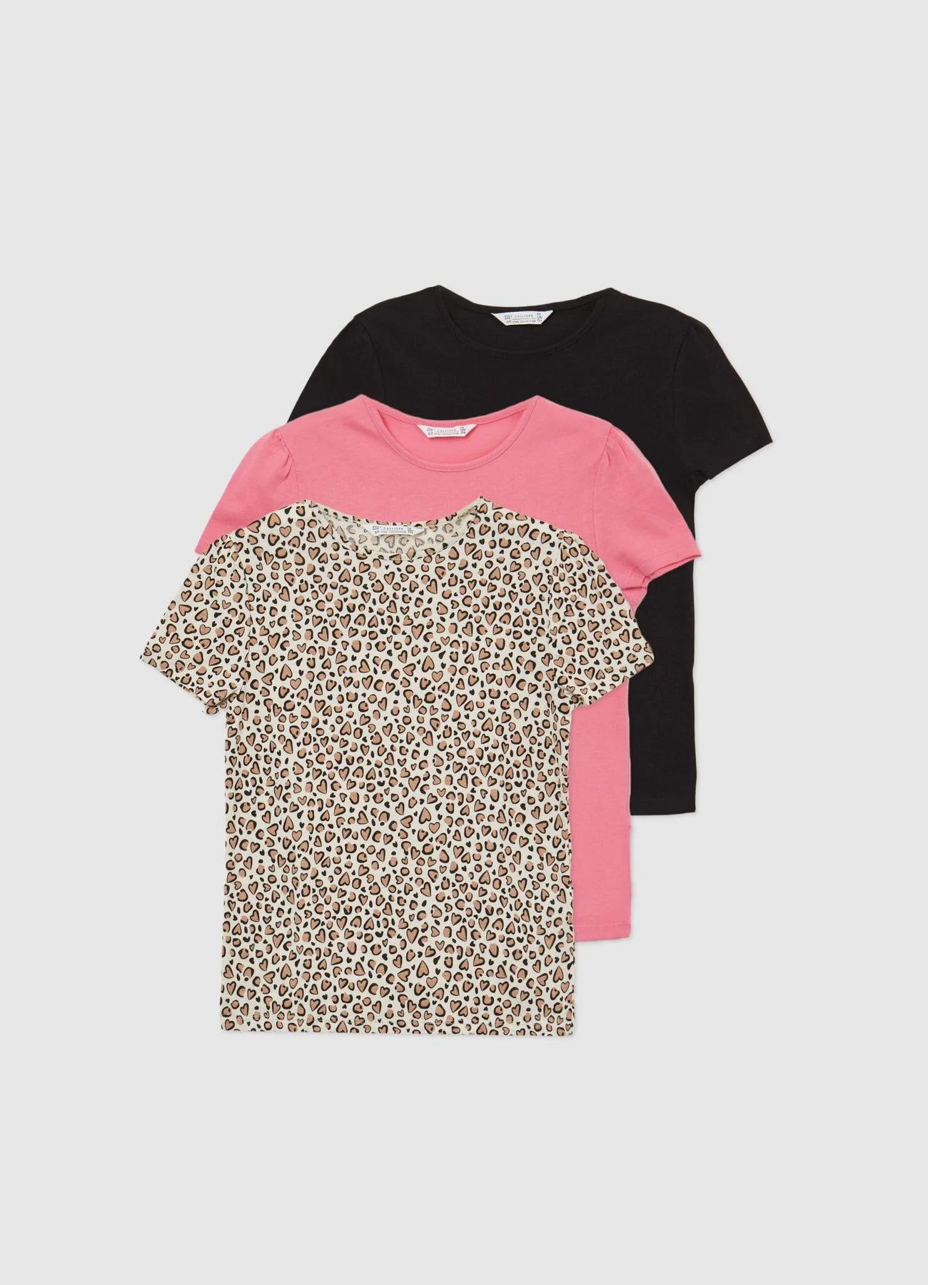 Pack 3 t-shirt in cotone