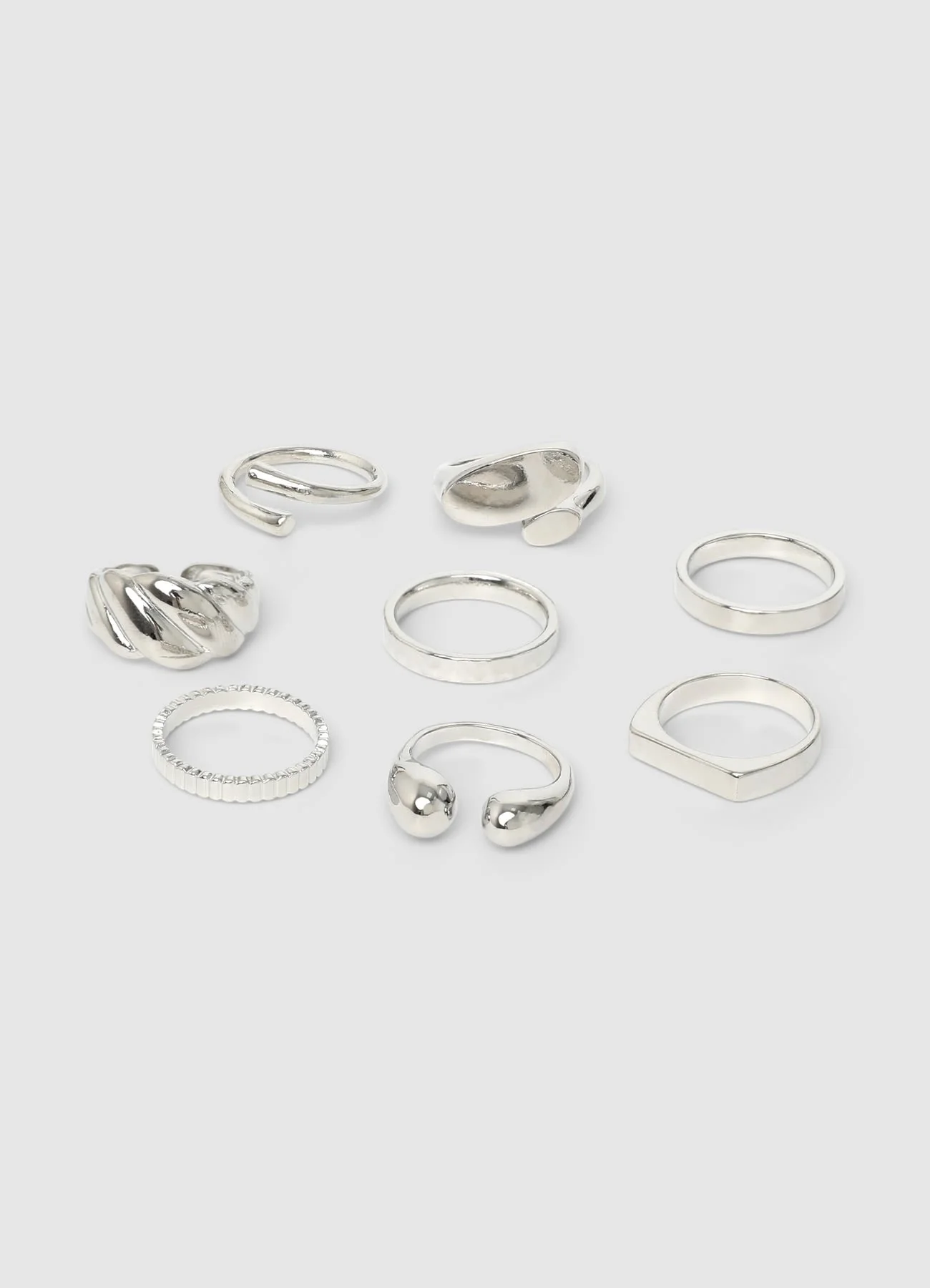 Pack 8 anelli effetto metallico - Image 4