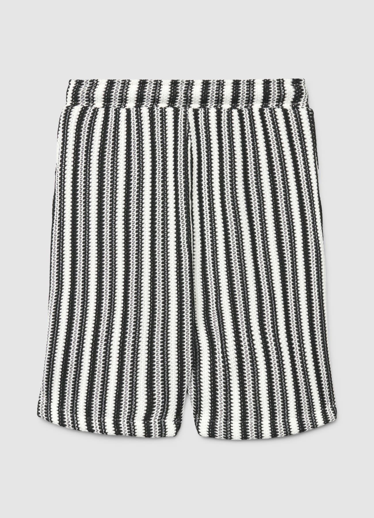 Pantaloncini a righe con coulisse - Image 3