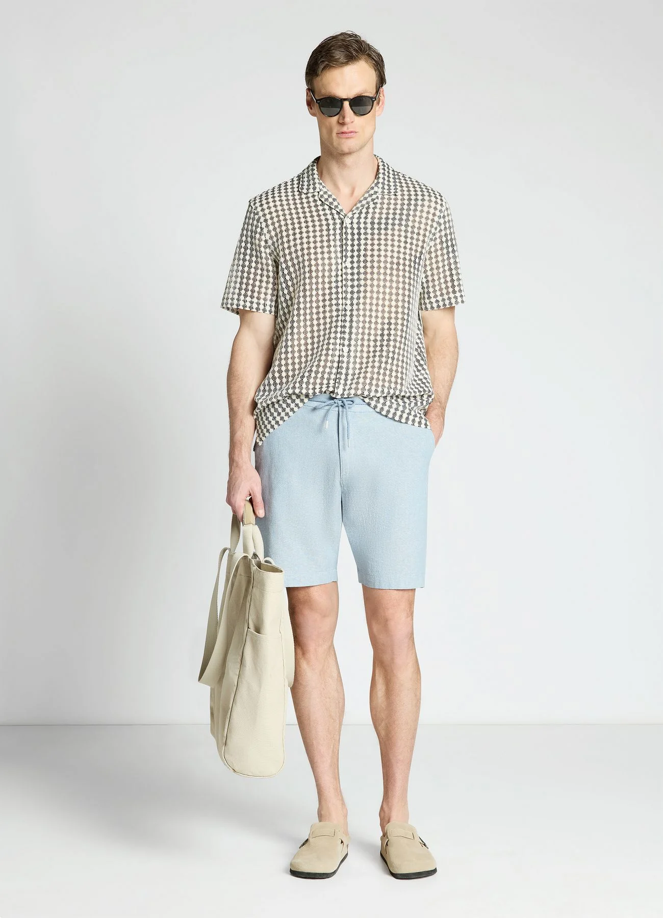Pantaloncini bermuda misto lino - Image 2