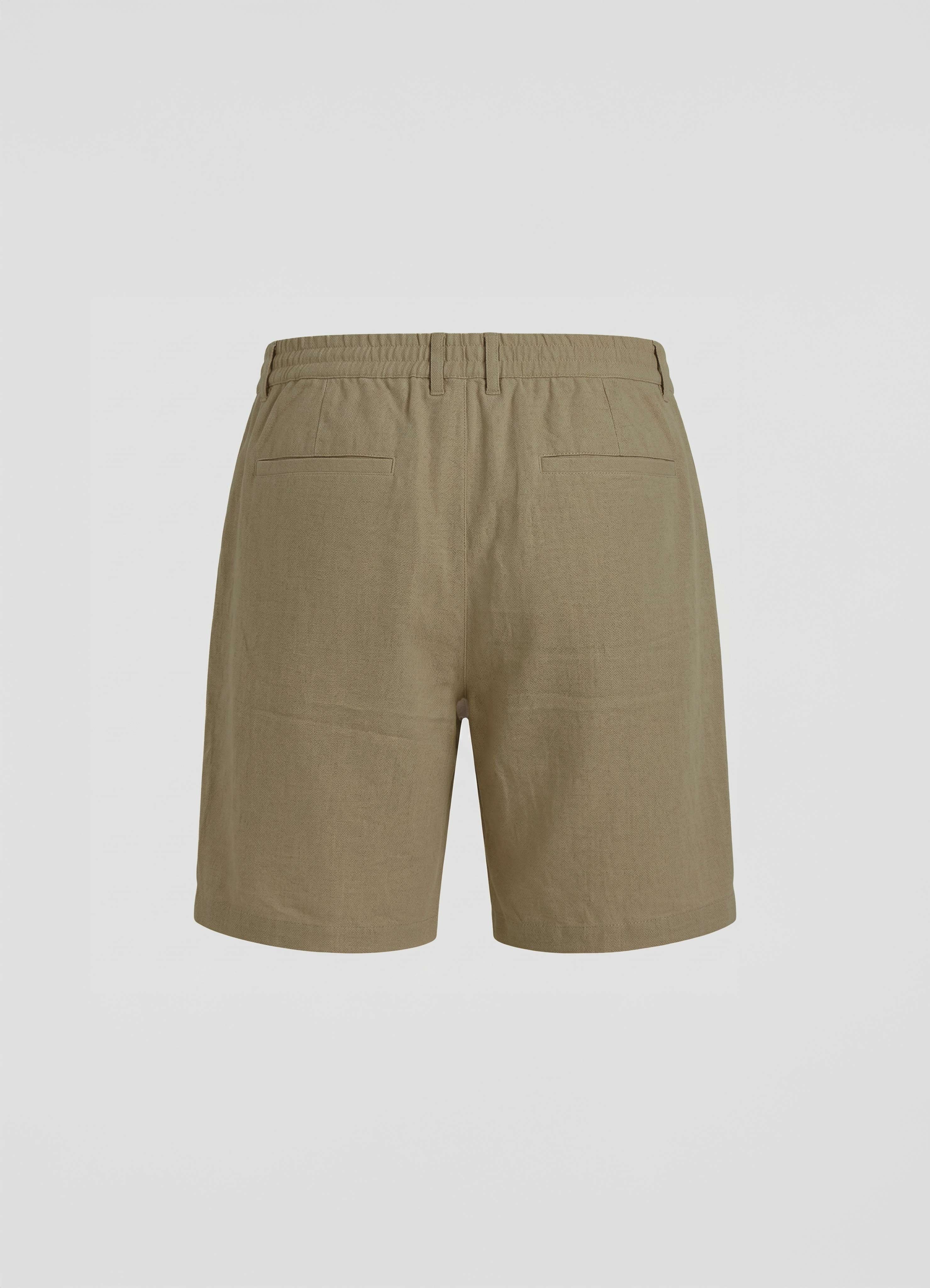 Pantaloncini bermuda misto lino